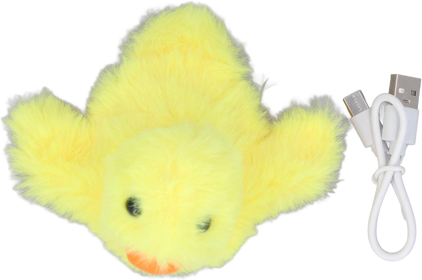 Interactive Flapping Duck Cat Toy Bite Resistant Boredom Reduction, Electric Squeaky Duck Toy Rechargeable Engaging Kitten Toy image number 1