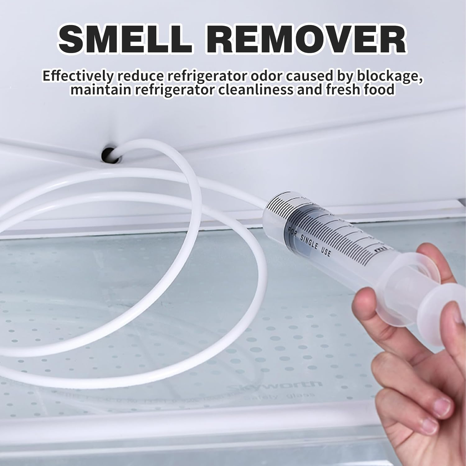 Refrigerator Cleaning Set Cleaning Brush Cleaner, Refrigerator Drain Cleaner, Drain Cleaning, Refrigerator Cleaning Set, Drain Brush Drain, Fridge Cleaner Drain Hole Defrost Spray image number 4