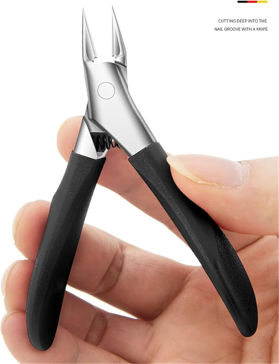 Super Oblique Nail Clippers, Eagle Beak Beveled Nail Clippers, Opening anti Slanted for Thick Nails, Seniors & Ingrown Care (Red) - Blue image number 3