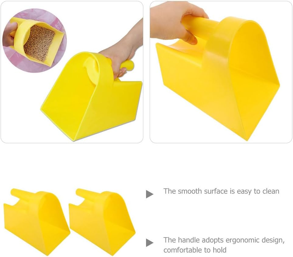 HANABASS Ergonomic Handle Plastic Feed Scoop Multi-Purpose Garden Shovel Garden Soil Scoop for Farming image number 1