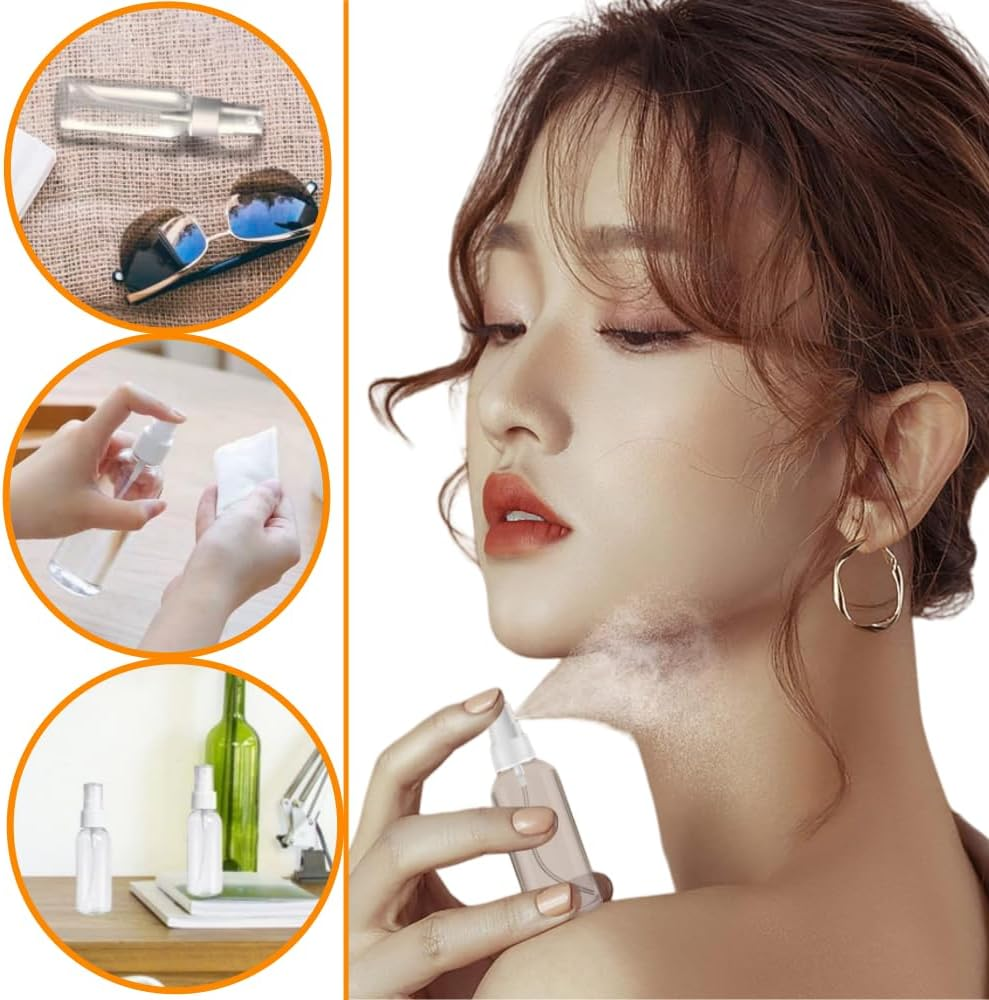 4 Packs of Portable Mini Spray Bottles, Refillable Sprayers, for Travel, Cleaning and Skin Care Sprayers image number 2