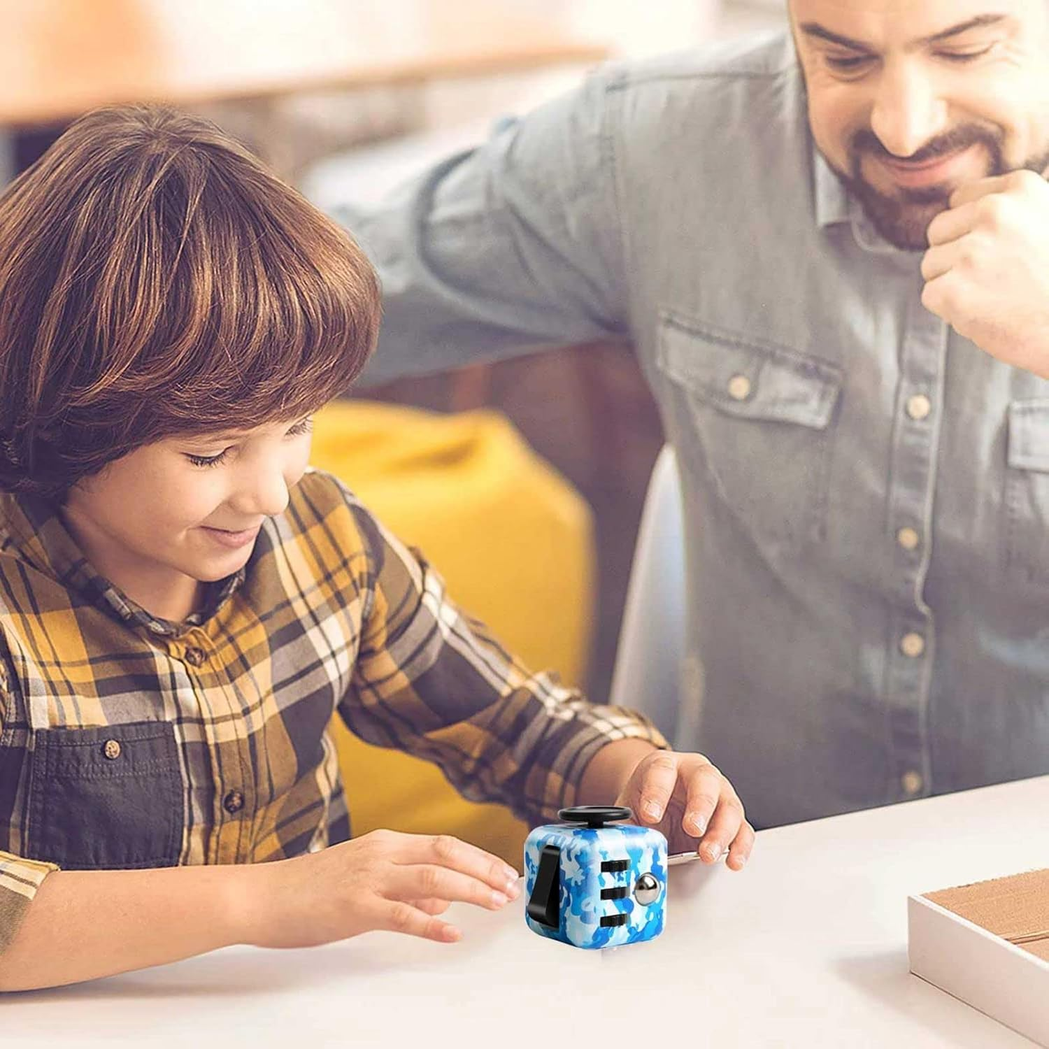 4 Pack Fidget Cube Fidget Toy, Magic Cube Stress and Anxiety Relief Toys, Infinity Cube Fidget Toy Cube Relaxing Hand-Held for Adults, Killing Time Cool Fidget Block for ADD/ADHD/OCD image number 4