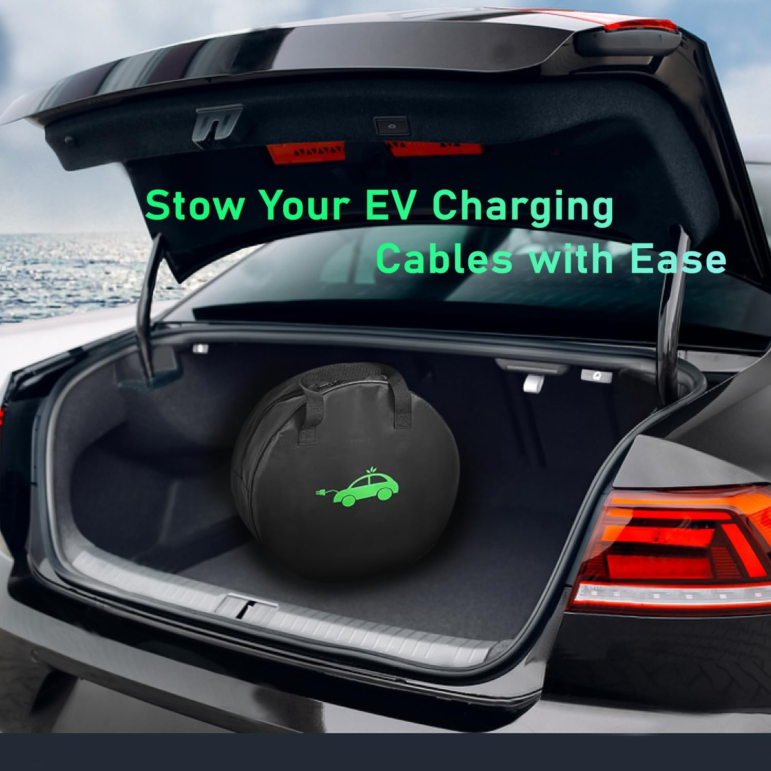 EV Charging Cable with Storage Bag, Mode 3 Type 2 to Type 2 EV Fast Charging Cable, 22KW 32A 5M Electric Car Charging Cable, 3 Phase Type 2 Charging Cable for EV & PHEV image number 3