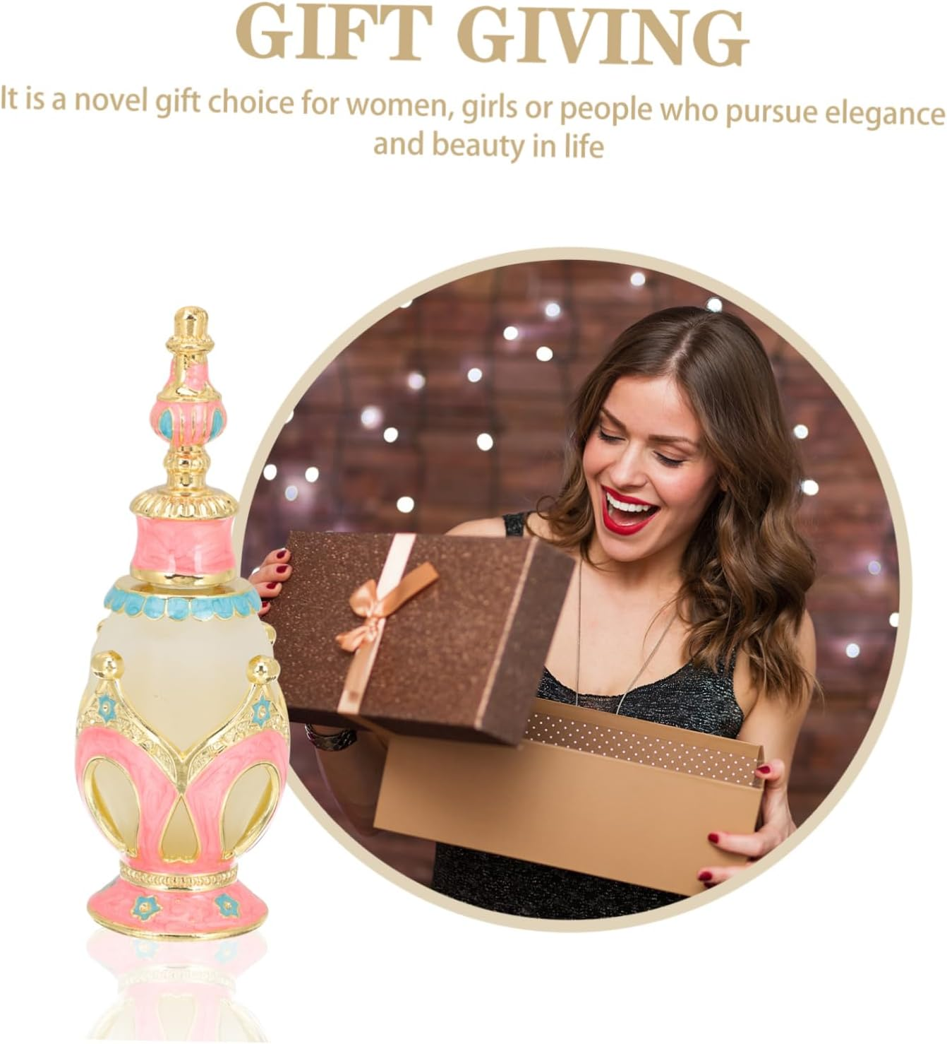 Glass Perfume Bottle Empty Bottle for Essential Oil Dispenser Perfume Oil for Desk Decor Home Fragrance image number 5