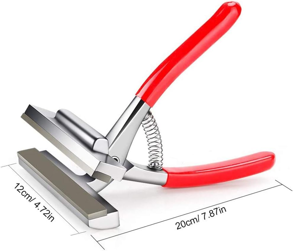 YCDC Alloy Canvas Pliers, 4.7Inch Super Wide Jaw Art Tool, Red Padded Handle, Fits 20Inch/24Inch Canvas image number 1