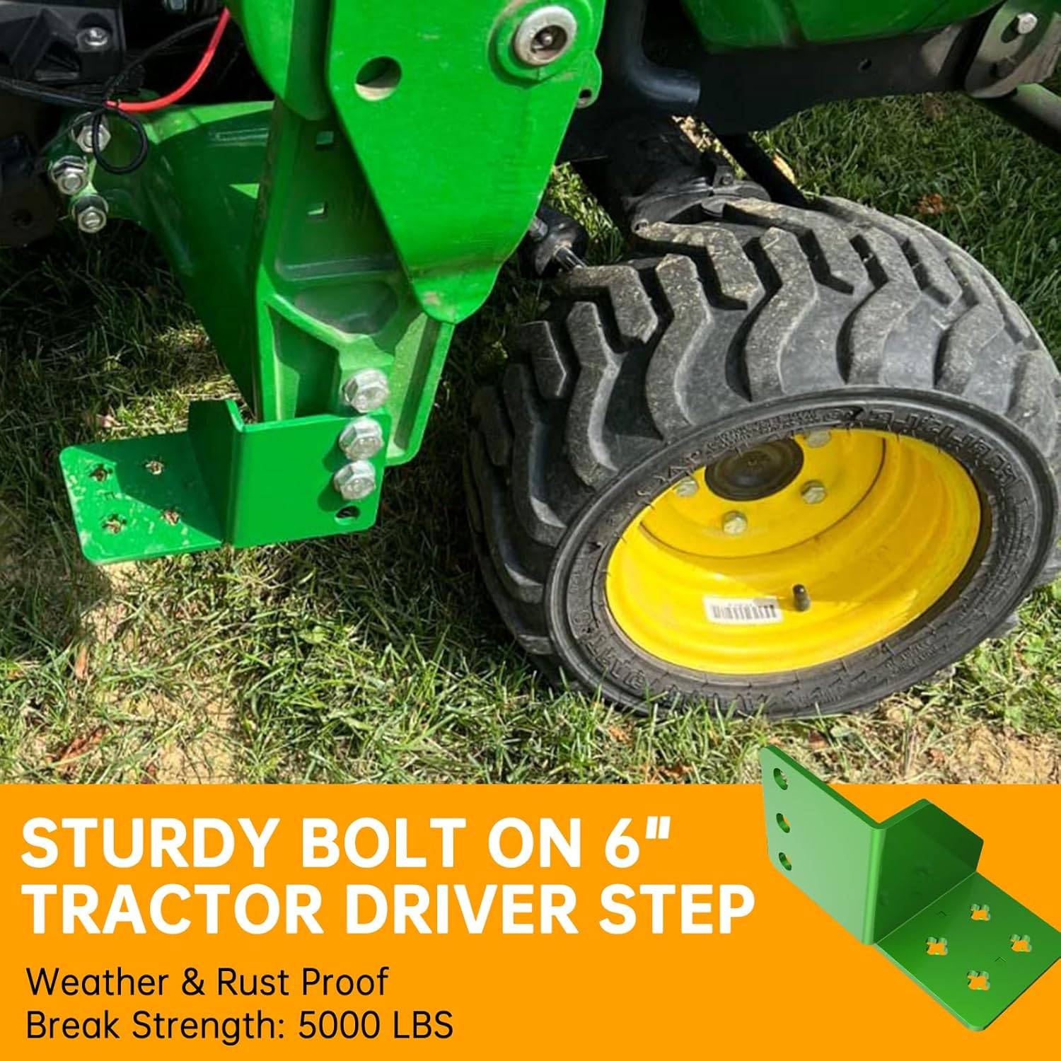 Forogore Bolt on 6" Tractor Driver Step Compatible with John Deere 120 1023E 1025R 1026R