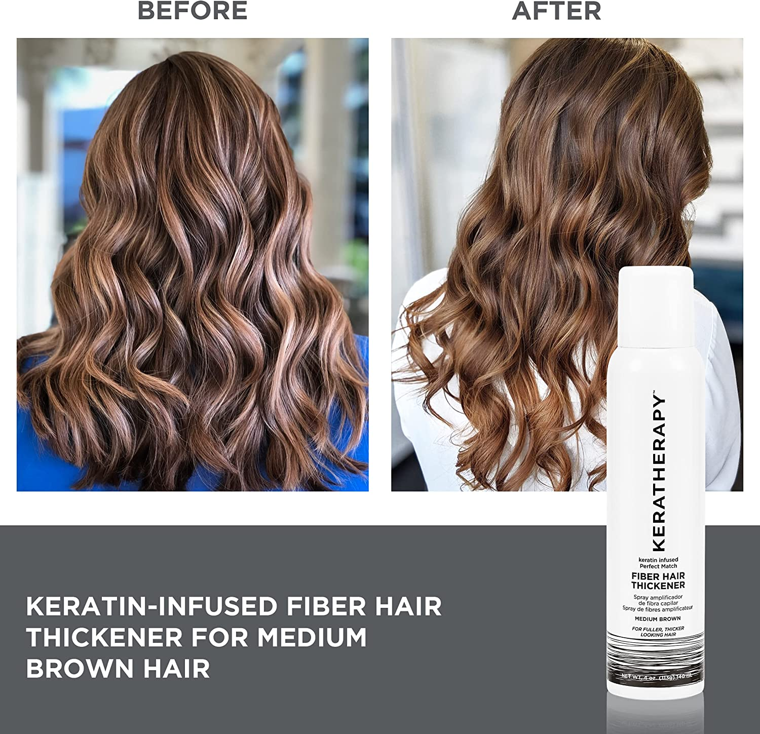 Keratherapy Fiber Hair Thickener Spray, 151 Ml image number 4