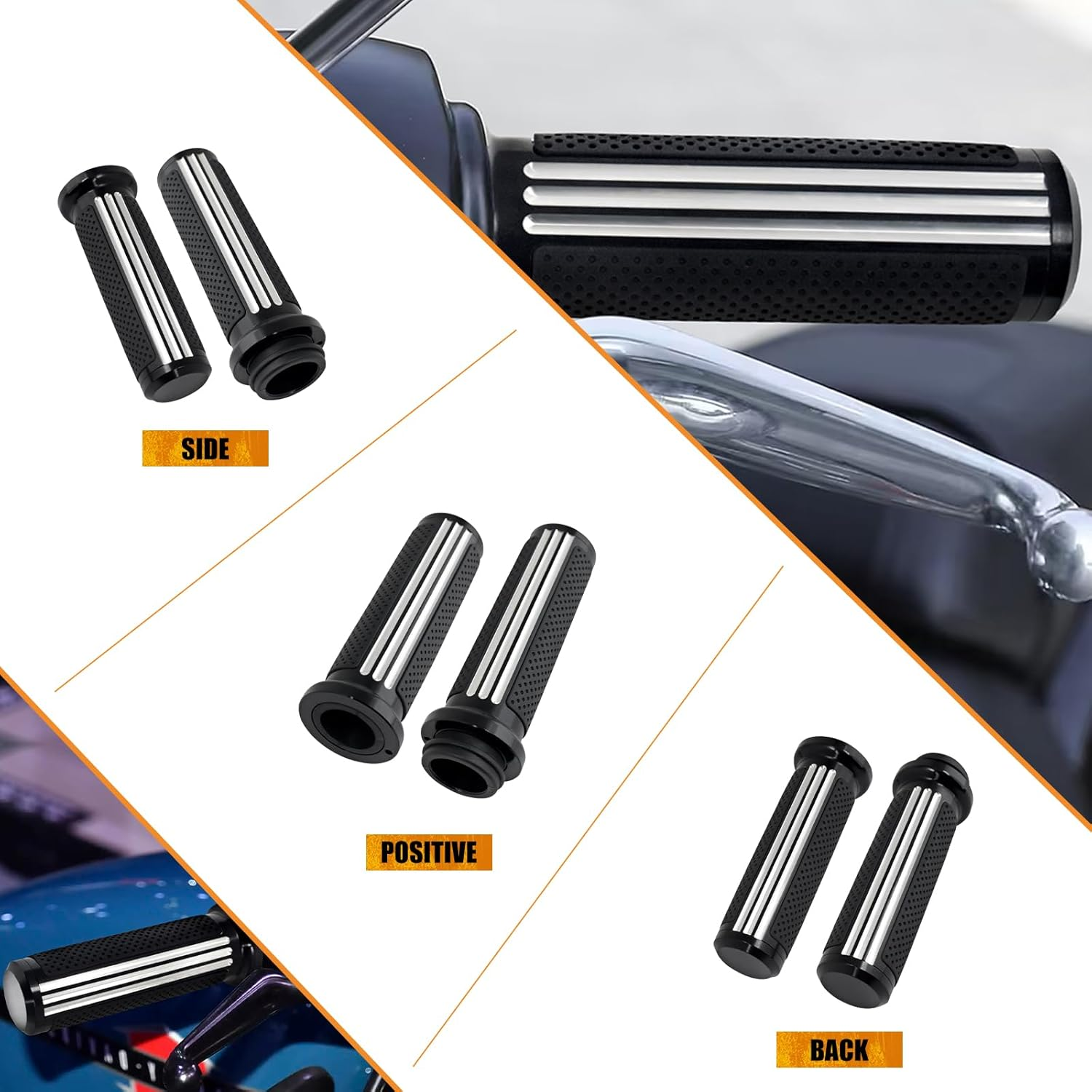 Motorcycle Electronic Throttle Control Handlebar Grips for 1" / 25Mm Handle Bars Fit for Harley Touring Road Glide Road King Street Glide Tri Glide Electra Glide Dyna Softail image number 3