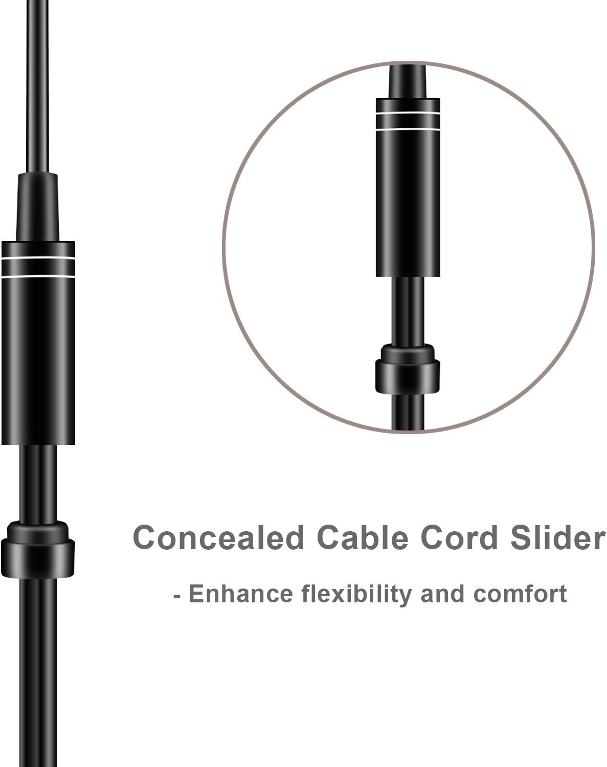 USB Type C Earbud Headphones Compatible with Xiaomi 10, 10 Pro, Mi 9, Mi 8, 8 Se, CC9 Pro, Mix 4, Mix 2, Mix2S, Redmi K40/K30/Pro, Note 8T/8/8 Pro/8A, Earphones with Mic and Volume Control image number 4