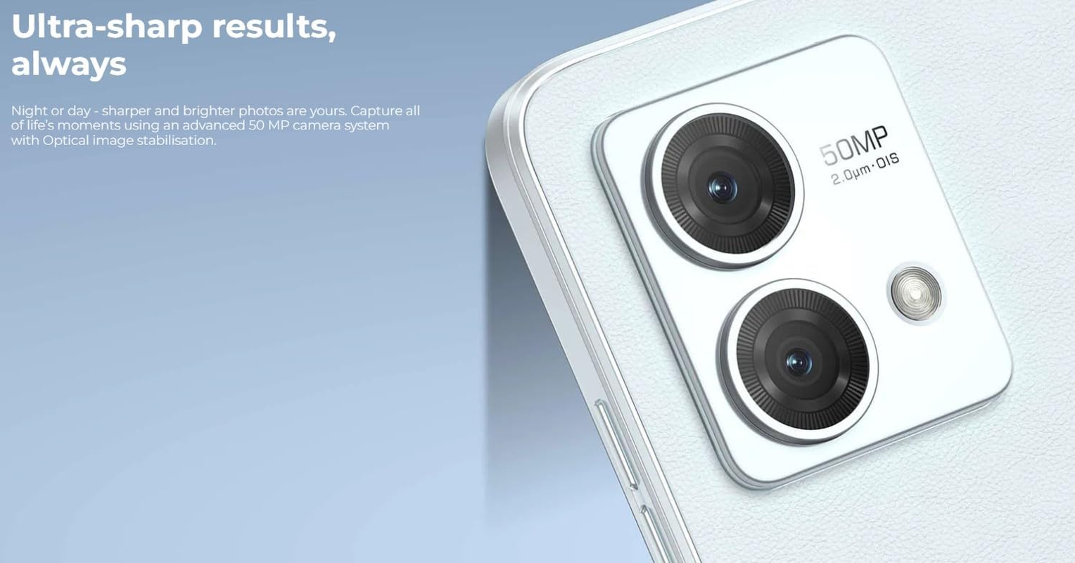 Motorola Moto G84 5G (256GB, 8GB) 6.5" FHD+, 50MP, Snapdragon 695, Android 13 (International GSM Unlocked for AT&T, T-Mobile, Global) XT2347-1 (W/Case, Car & 33W Home Charger, Vegan Leather Artic image number 5