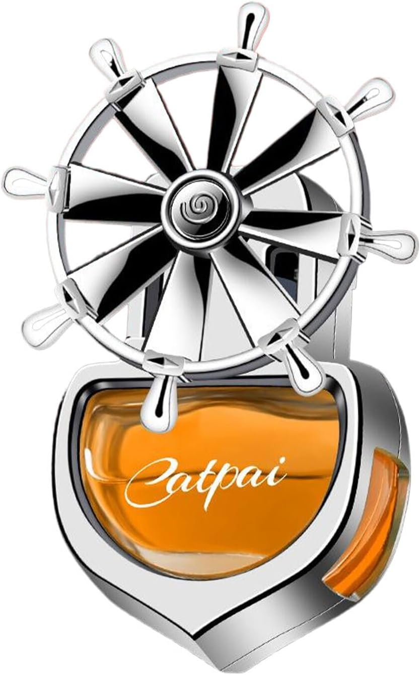 Tranquility Car Air Conditioner Vent Fragrance Clip Light and Noiseless Rotation Car Fragrance Essential Oil Car Perfume, Orange image number 6