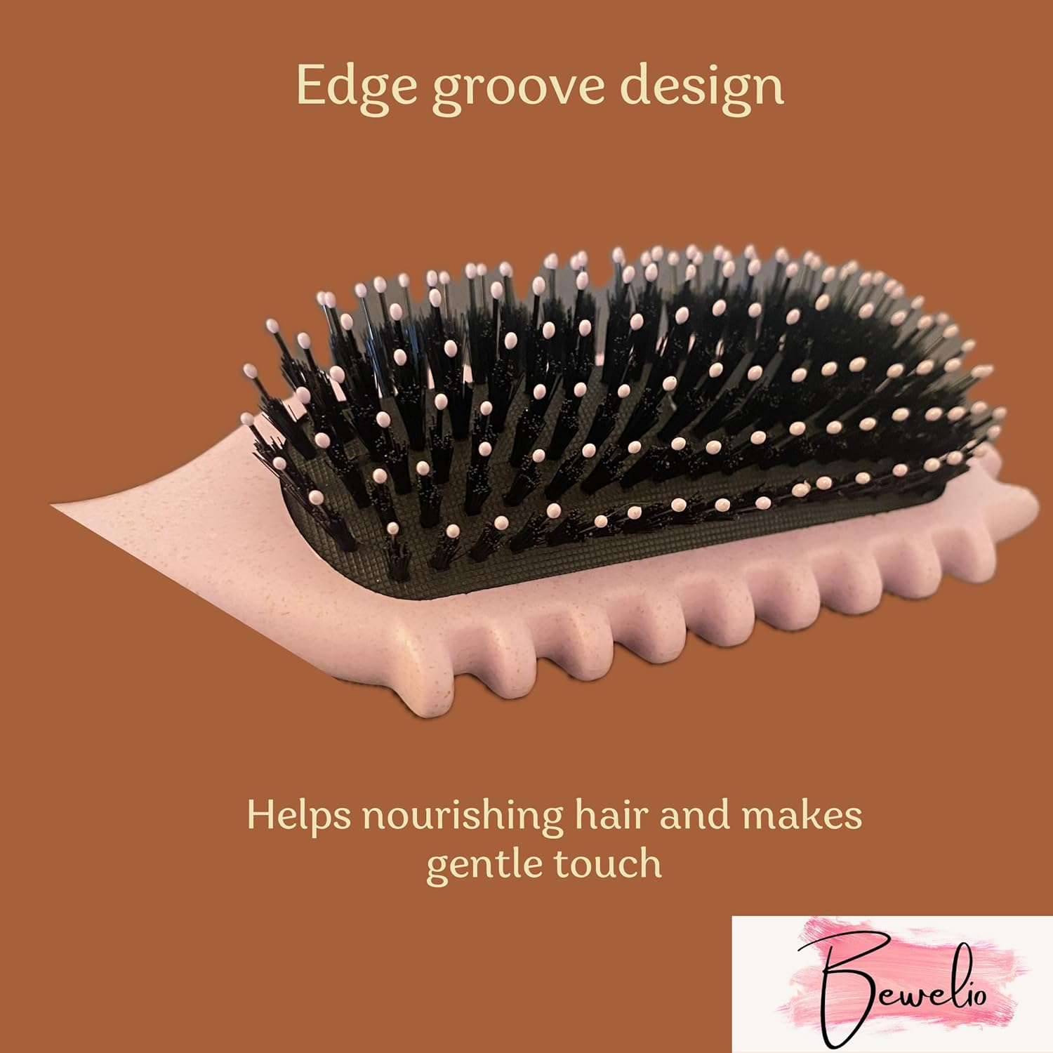 Bewelio Curl Defining Brush with Clip for Wet Curly Hair (Purple, Curly Hair Brush image number 3