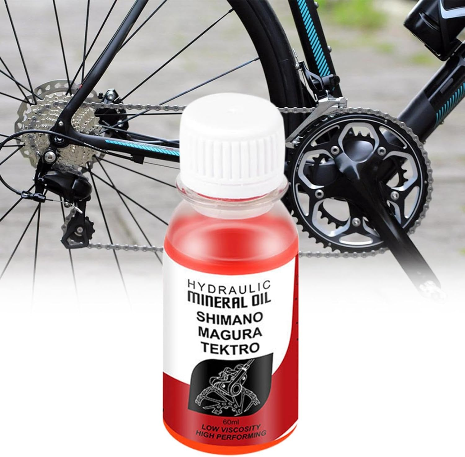 Hydraulic Mineral Oil,60Ml Disc Brake Mineral Liquid - Repair Tool Accessories, Disc Brake Lubricant for Disc Brake System - Yellow Dot Oil: Suitable For Avid Quick Coupling O image number 3