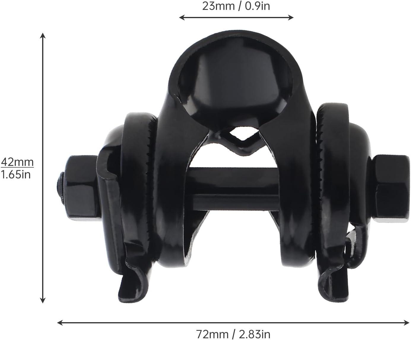 Origlam Black Bicycle Saddle Bolt Seatpost Clamp Mounting Bracket 22.2Mm