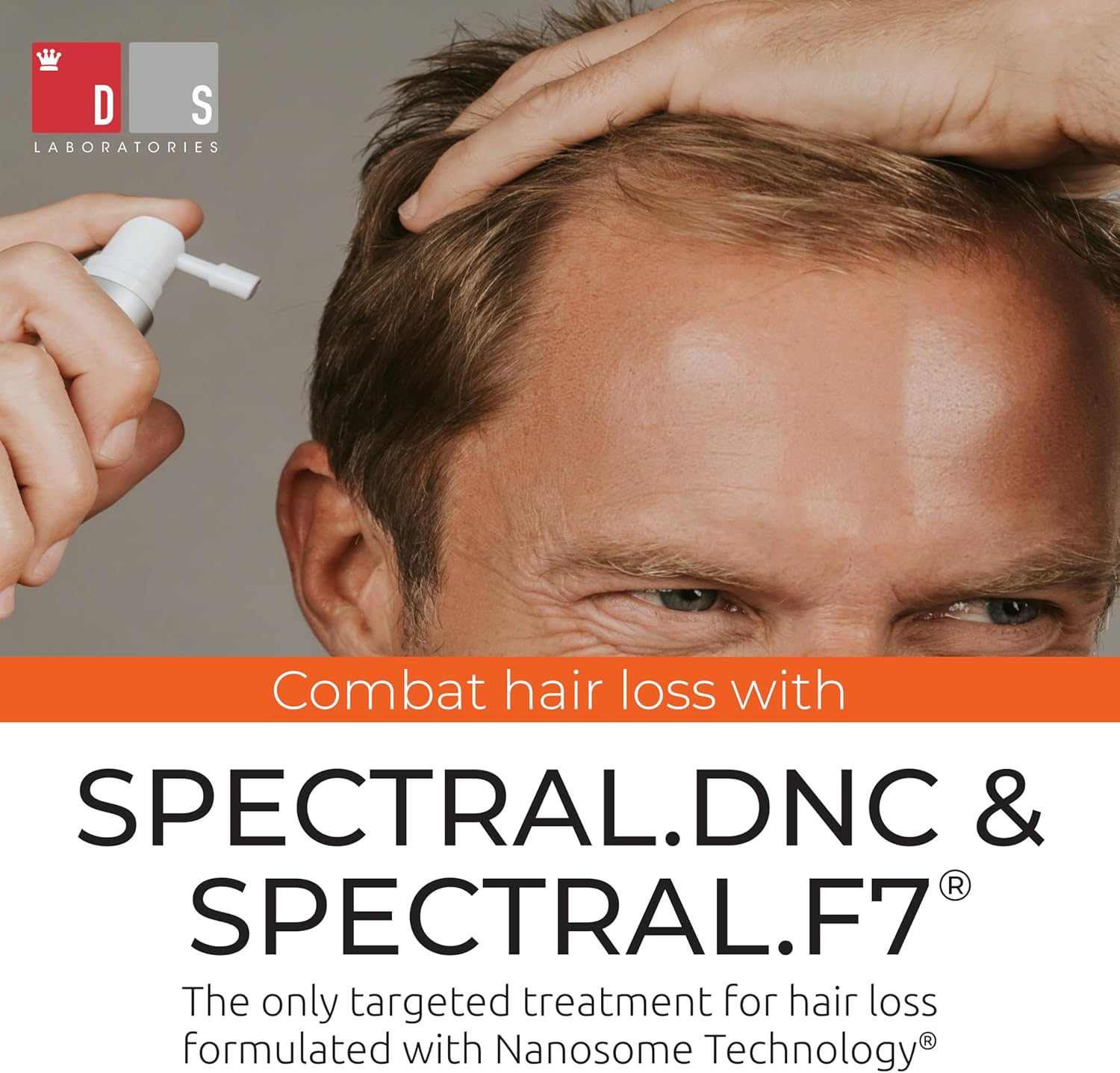 DS Laboratories Spectral.Dnc-N and Spectral.F7 Hair Growth Serum Bundle - Hair Loss and Thinning Hair Treatment, Hair Loss Treatment for Fuller, Thicker Hair for Men and Women (60Ml) image number 3