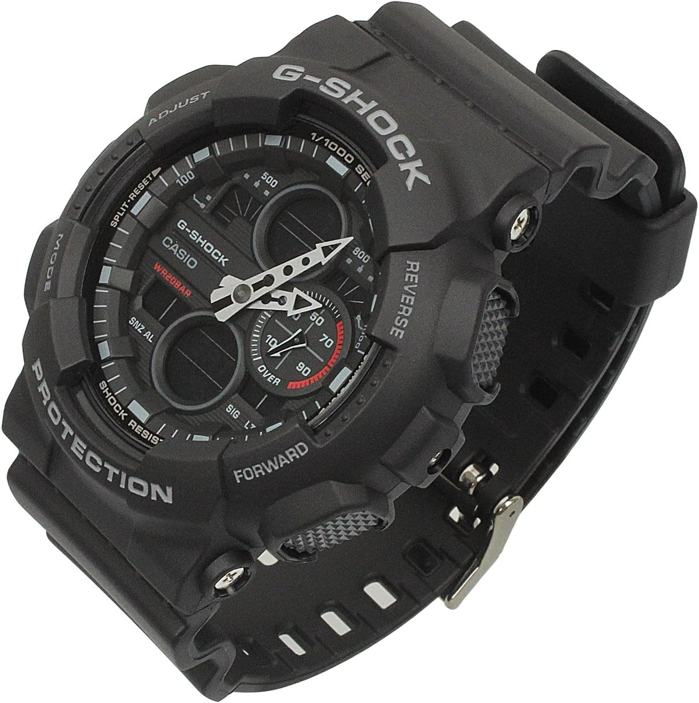 G Shock Men'S Ga140 Analog Digital Watch Resin Glass Black