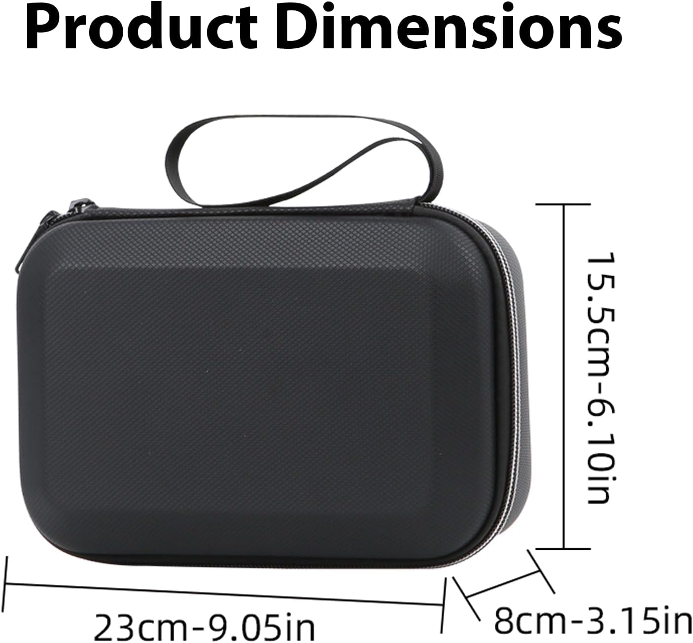 TEHAOUU Storage Case Compatible with DJI Osmo Mobile 8, Hard Shell with Custom Foam, Waterproof for Stabilizer & Accessories (Black) image number 3