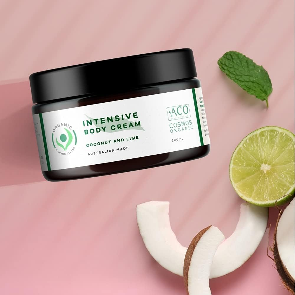 Organic Formulations Intensive Body Cream with Coconut and Lime 200Ml image number 2