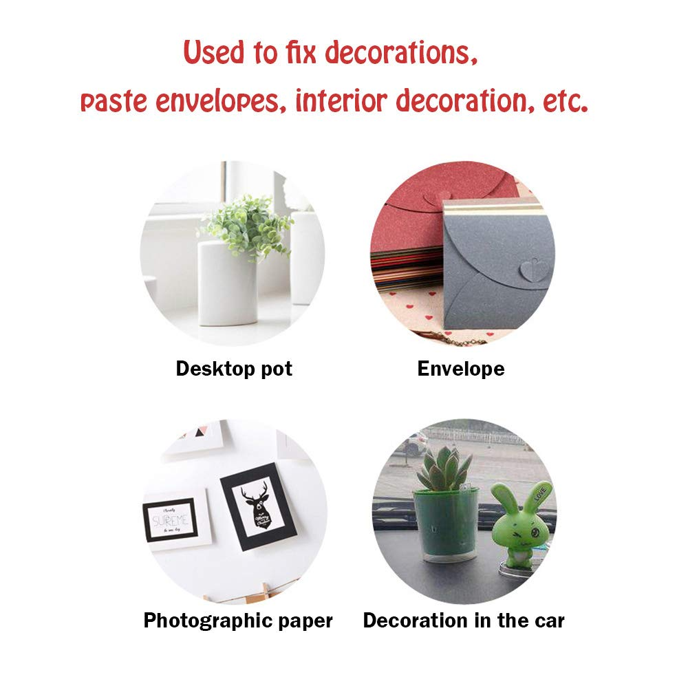 Bozoa Clear Adhesive Putty/Reusable & Removable Adhesive Putty the Easiest Viscose without the Help of Scissors for Wall Metal Glass Ceramic Wood 350 PCS