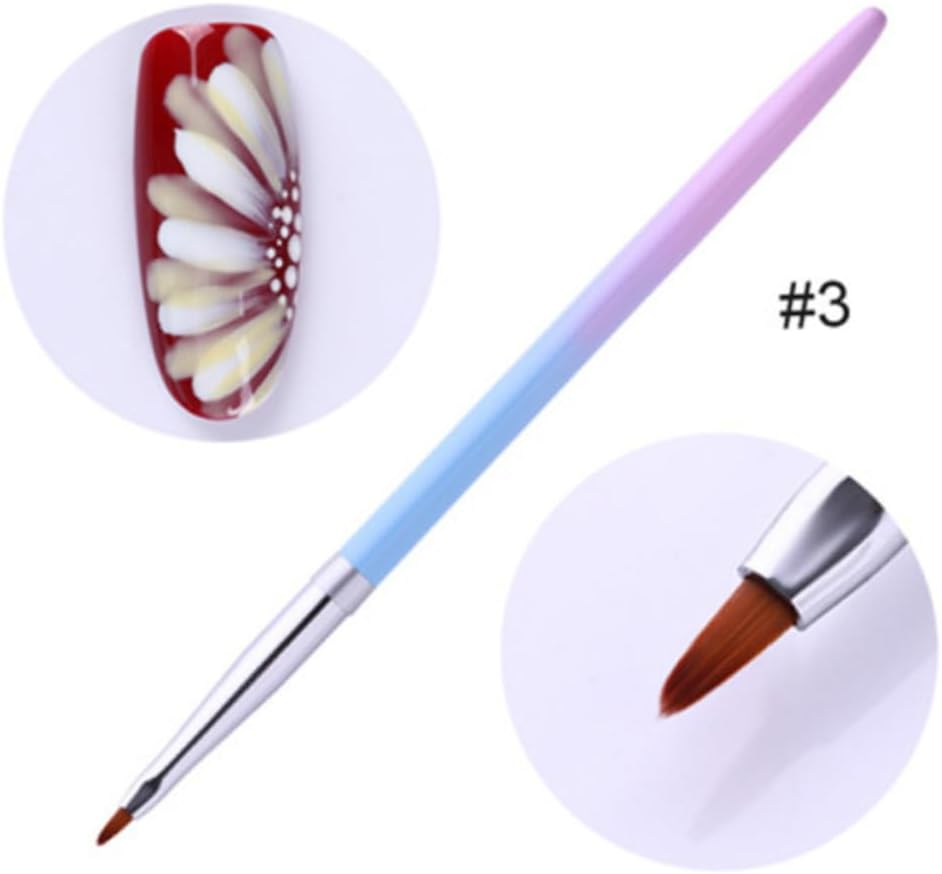 Baluue Gel Painted Pen Metal Rod Nail Pull Pen for Girls Nail Art Design Painting S Art Tool for Fine Work and Manicure image number 3