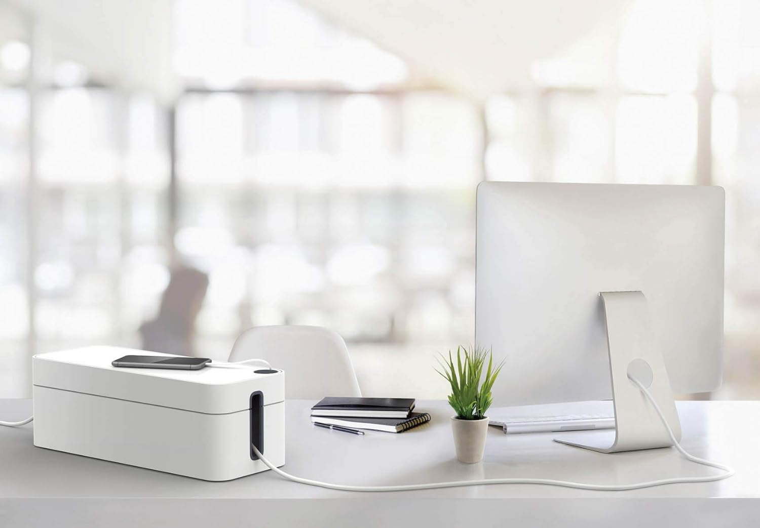 Durable Cavoline Cable Box, Large, Grey image number 2