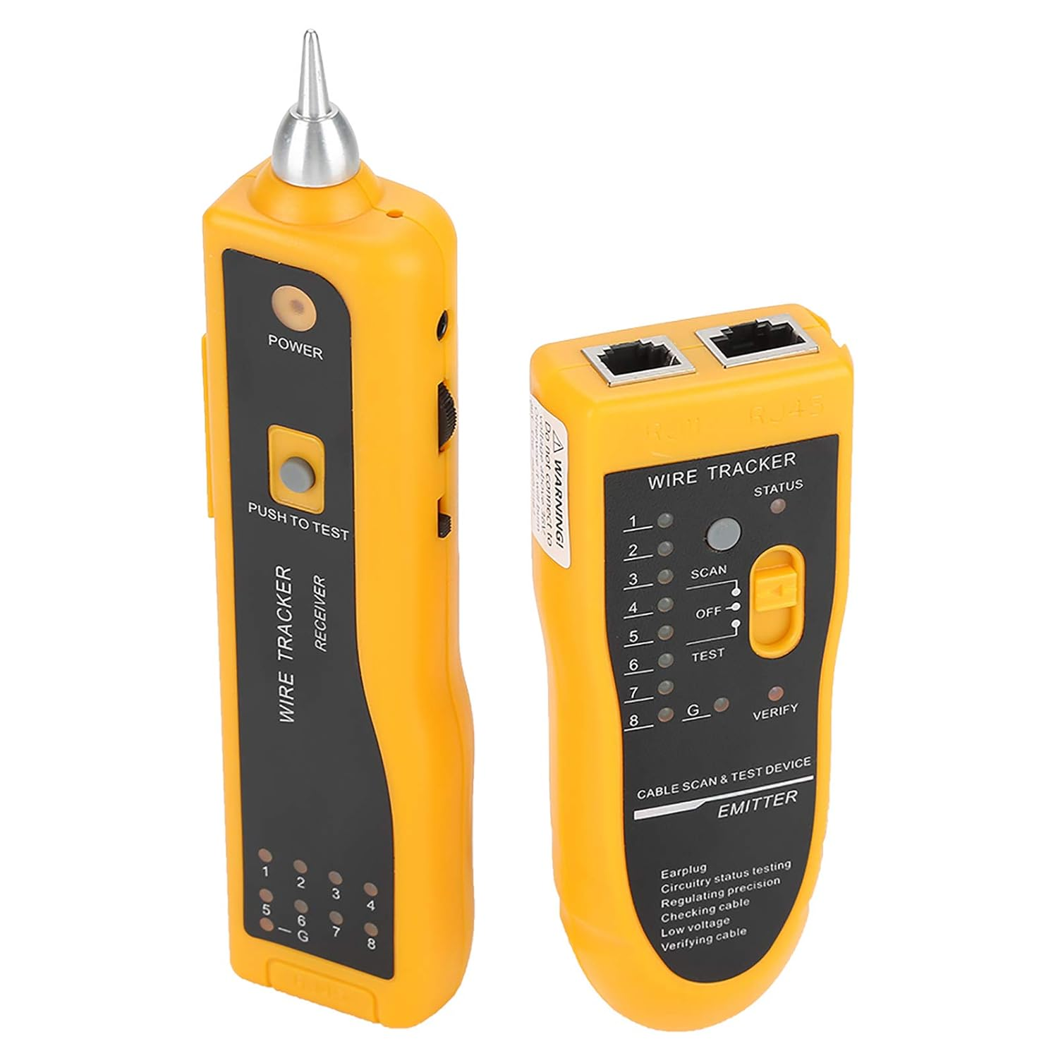 Handheld Cable Tracker, Cable Tracker, Tone Diagnostic Tool for Cable Interleaving Telephone Line Test image number 4