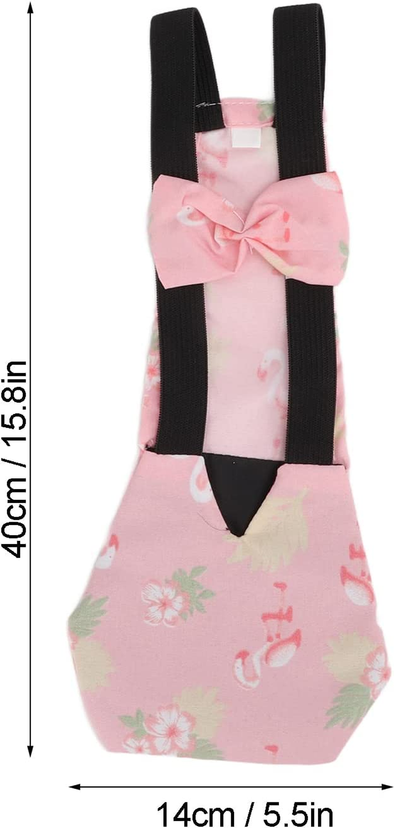 Chicken Nappy Clothes, Nylon Buckle Pet Duck Diapers Breathable Fashion Waterproof with inside Pocket for Chicken for Duck(Flamingo, L) image number 1