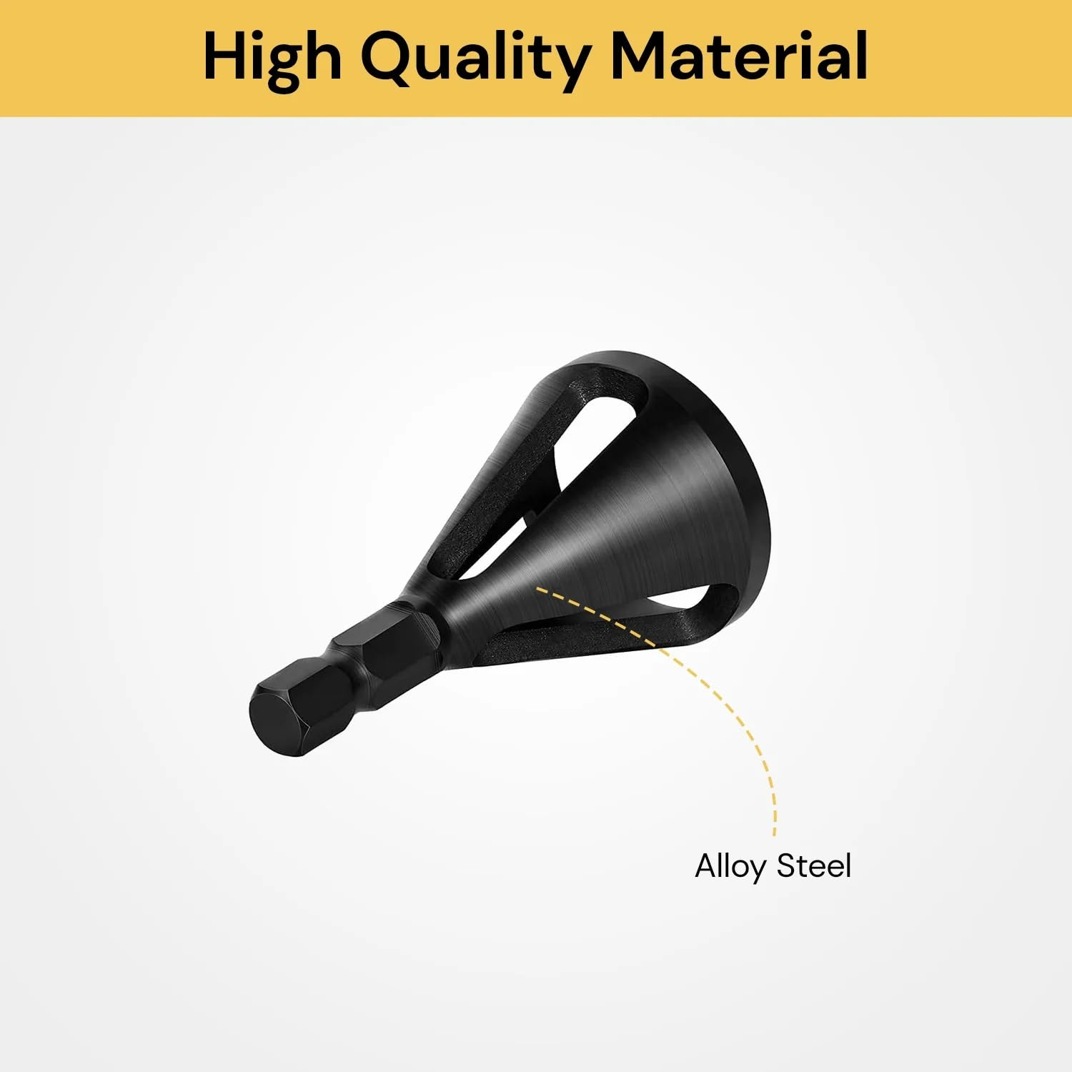 EZONEDEAL Deburring External Chamfer Tool Bit Remove Cutter Quick Release Repair Tools Hex Shank Bolt Deburring Tool for for Steel, Metal, Aluminum,Wood, Plastic - Metal Bolt Chamfering Tool (2 PCS) image number 4