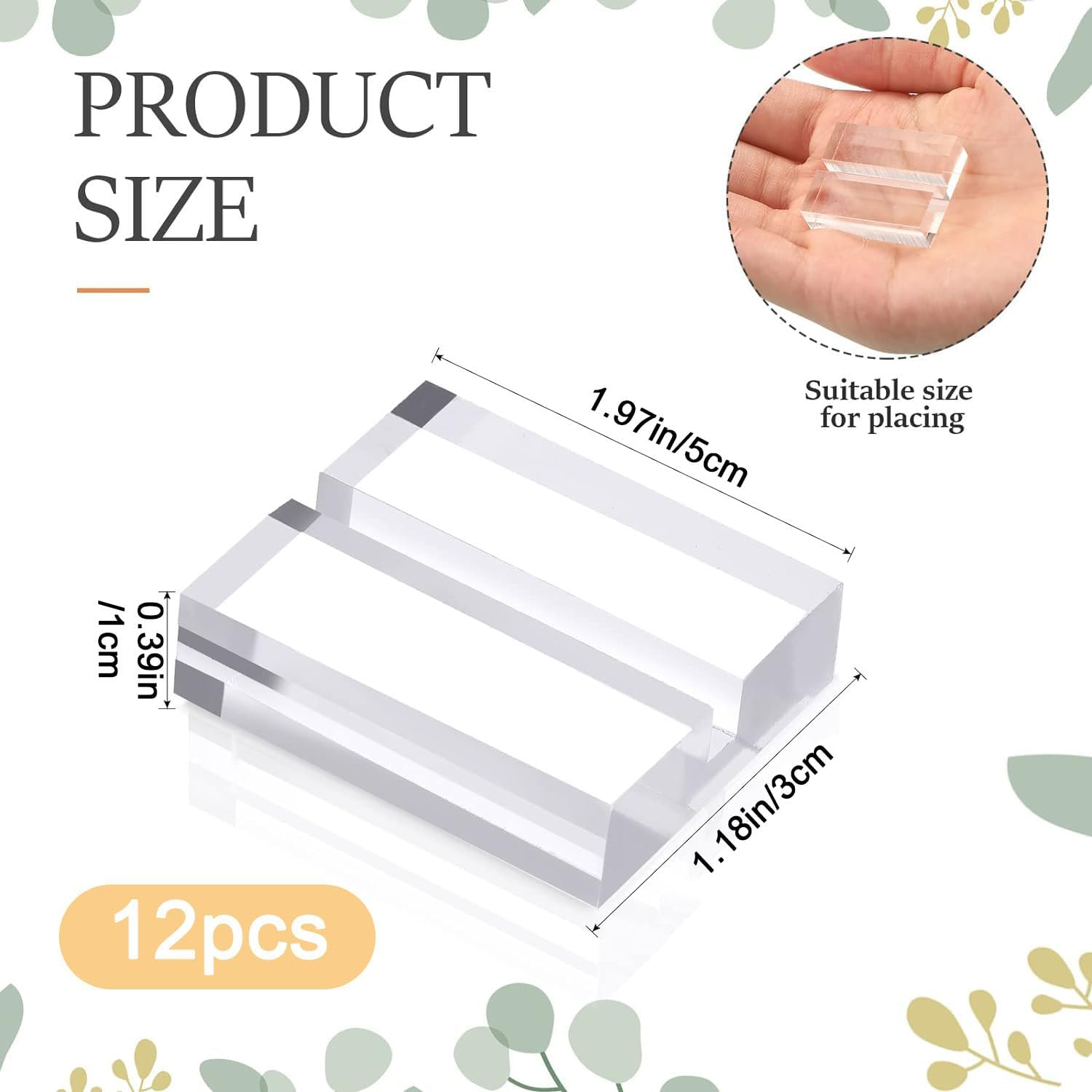 Mtxorvix 12 Pieces Acrylic Stands Clear Place Card Holders,Acrylic Sign Holder, Card Display Stand, Card Slot Stand for Wedding Table Numbers Display Stands Photos Wedding Party Events Office Business image number 6