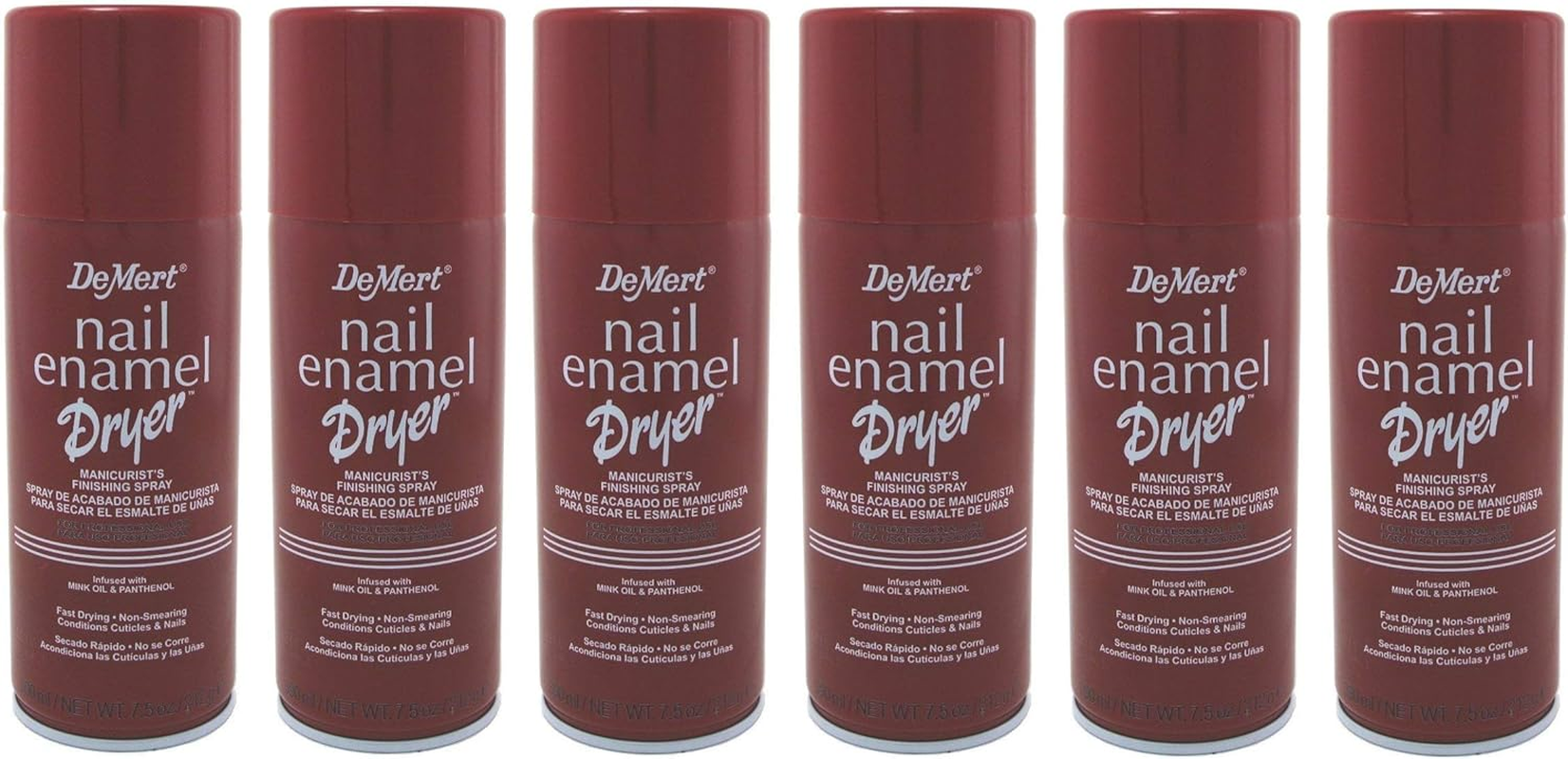 Demert Nail Enamel Dryer Spray 7.5 Ounce (221Ml) (6 Pack)