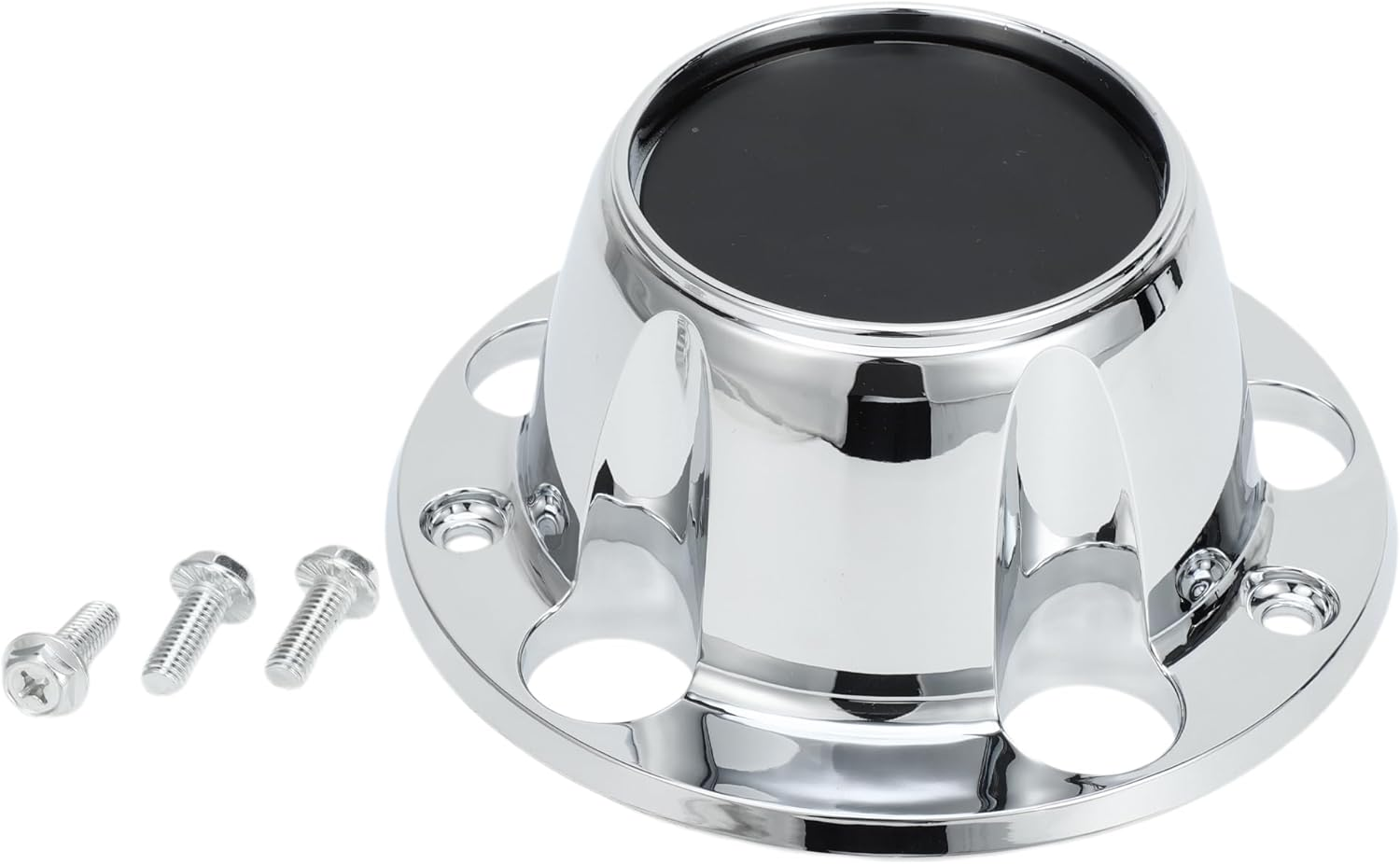 TUCKBOLD Wheel Hub Caps Wheel Centre Caps for Ford F150 Bronco 1980-1996 Hub Caps Hub Covers Silver Black Pack of 1 image number 6