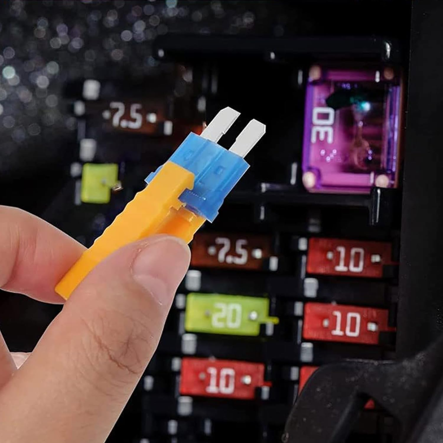 Car Fuse Assortment Kit, 264 Small Blade Fuses Automotive + 220 Medium Auto Fuses + 1 Fuse Puller for Car/Suv/Rv/Boat/Truck(2Amp 3A 5A 7.5A 10A 15A 20A 25A 30A 35A 40A) 485Pcs