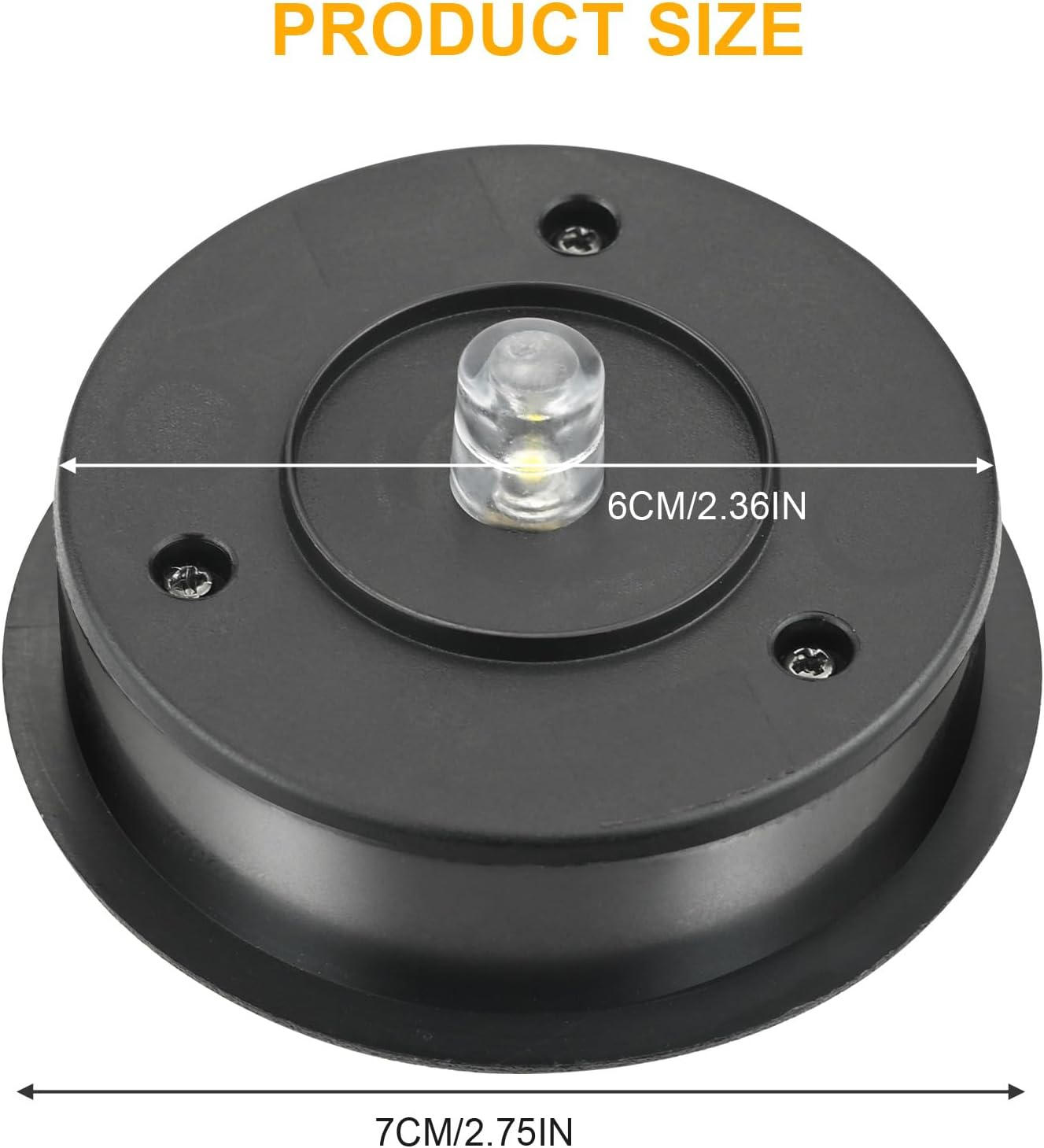 6 Pack Solar Lights Replacement Top, 7Cm LED Solar Panel Lantern Lid Lights Bulb Replacement Part IP44 Replacement Solar Panels for Outdoor Hanging Lanterns DIY Lights Walkway Yard Decoration image number 3