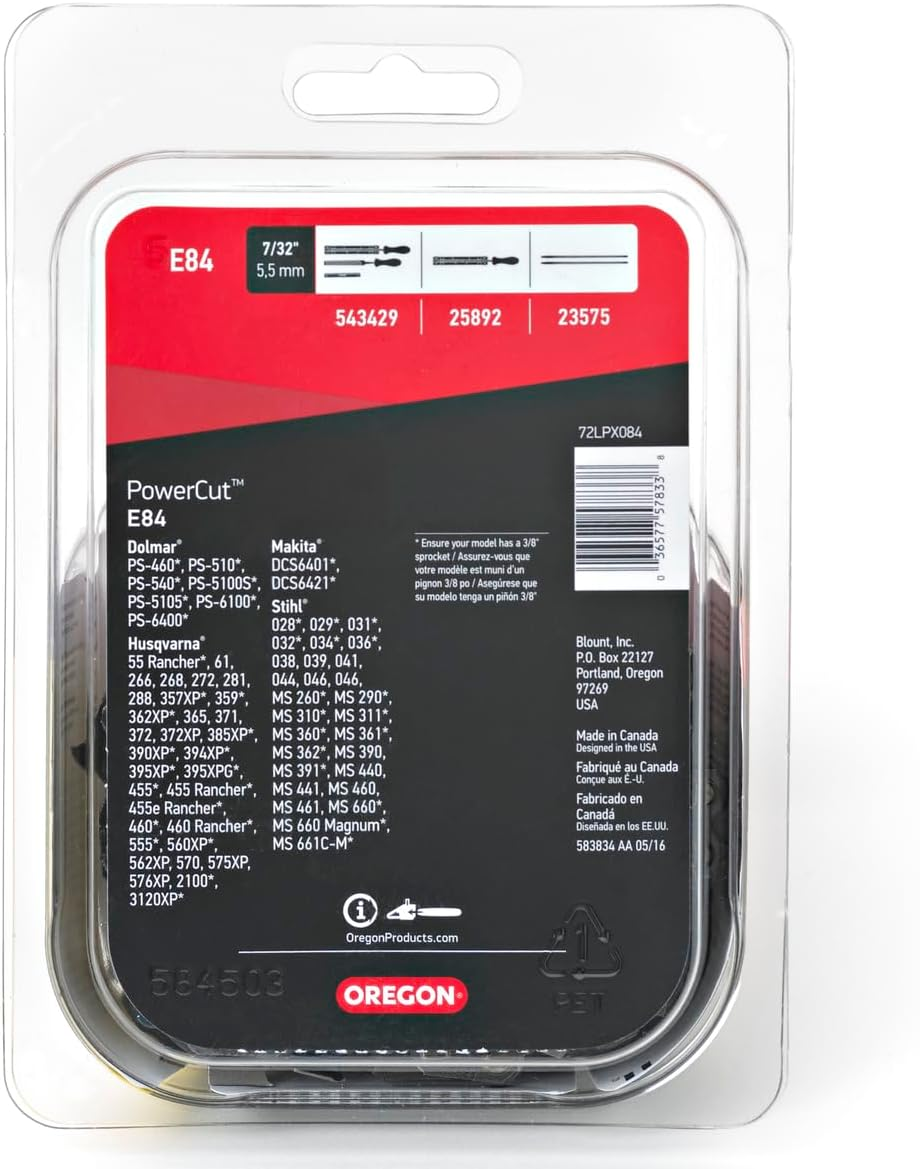 Oregon E84 Powercut 24-Inch Chainsaw Chain, Fits Husqvarna, Stihl image number 1