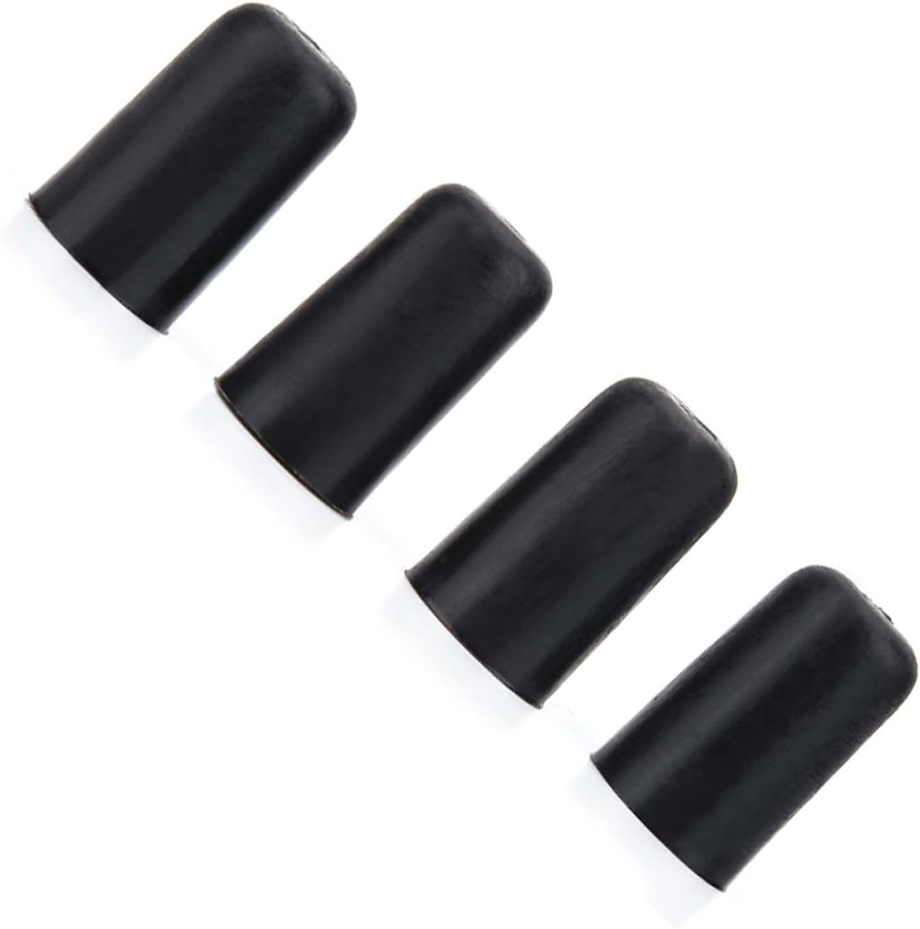 Rubber Tip, 4Pcs Black Endpin Rubber Tip for Cello Endpin, Non Slip Bass Endpin Protector Lightweight Small Rubber Tip Stopper, Rubber End Cap, Practical Instrument Protector image number 5