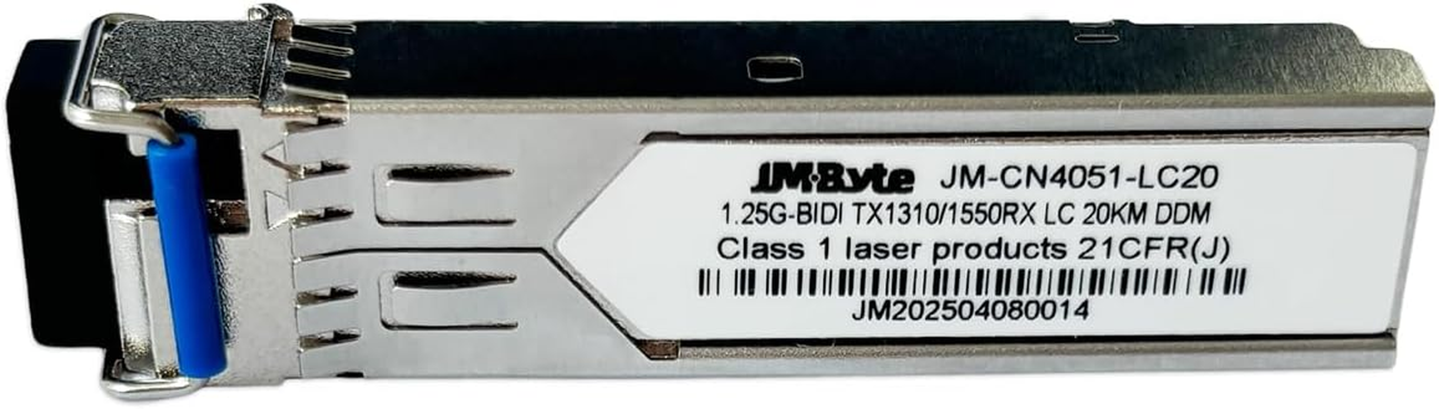 1.25G SFP Optical Module, BIDI TX1310/1550RX LC Gigabit Single-Mode Fiber Network Transceiver (20KM, DDM, JM-CN4051-LC20) image number 1