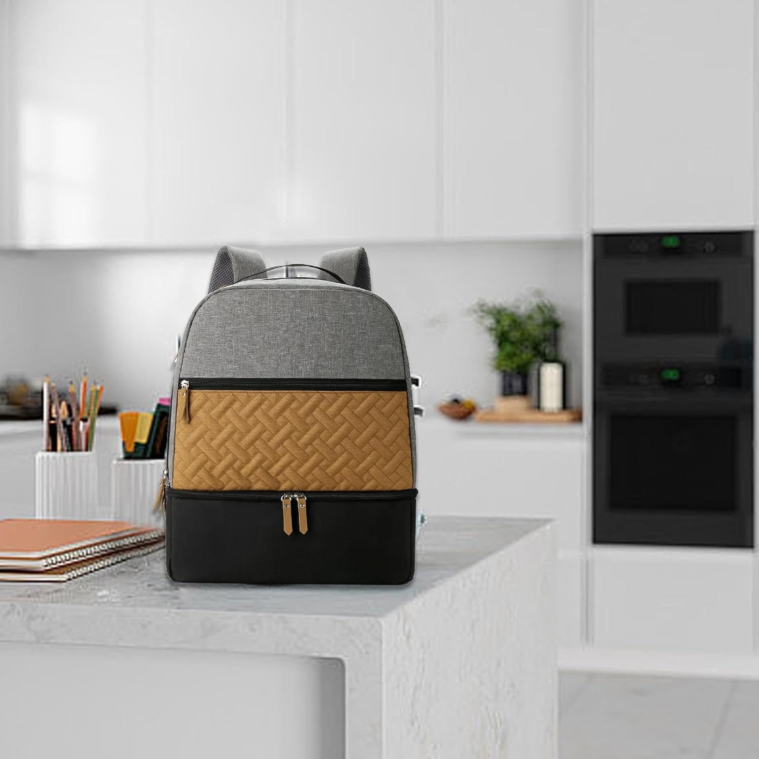 Portable Diaper Bag Backpack for Parents with Large Storage, Multicolor A, as Described image number 5