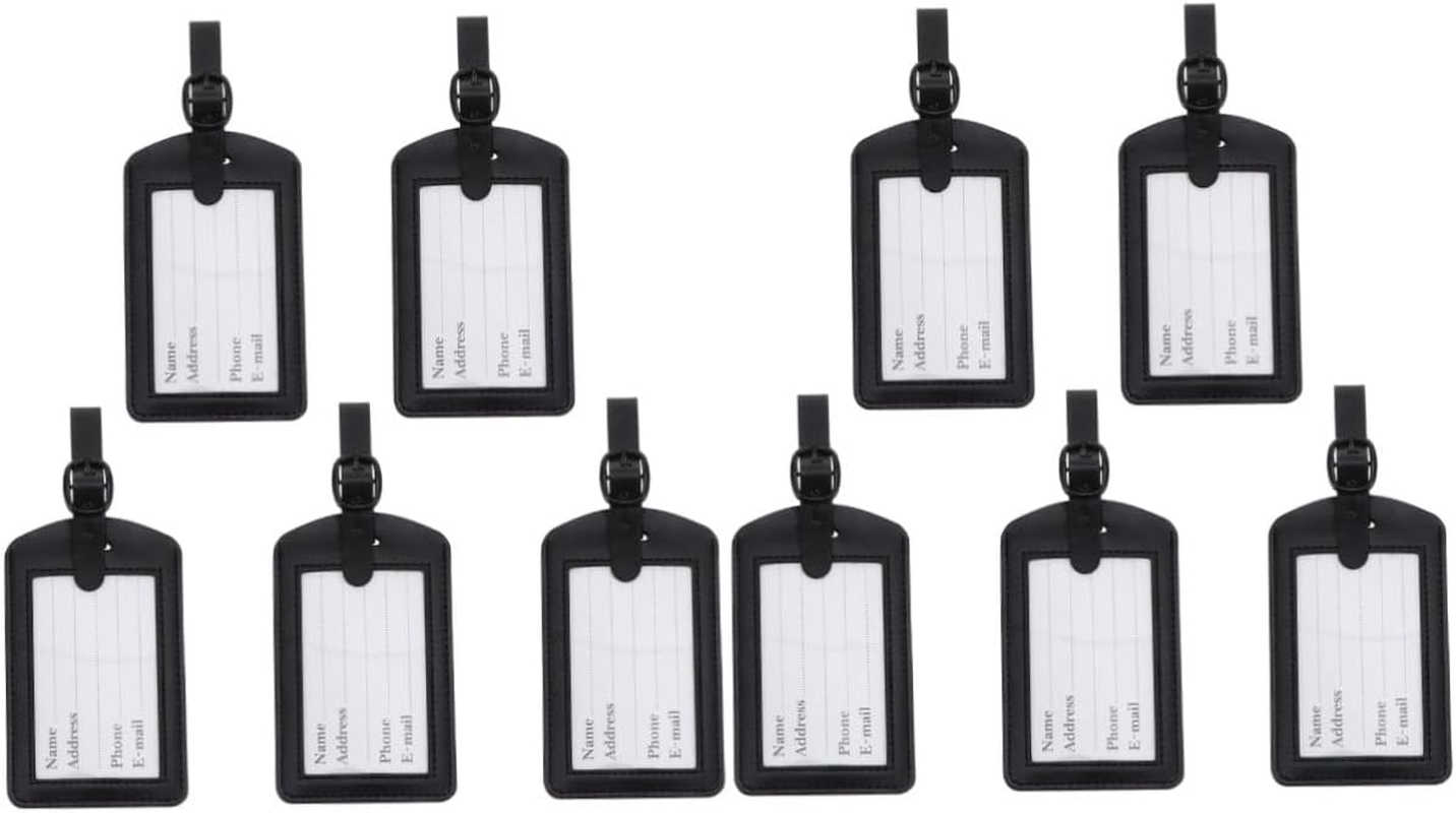 10 Pcs Luggage Tag Id Card Holder Card Holder Lanyard Card Holder Retractable Badge Holder Travel Bag Leather Travel Tags Travel Accessories Board the Plane image number 2