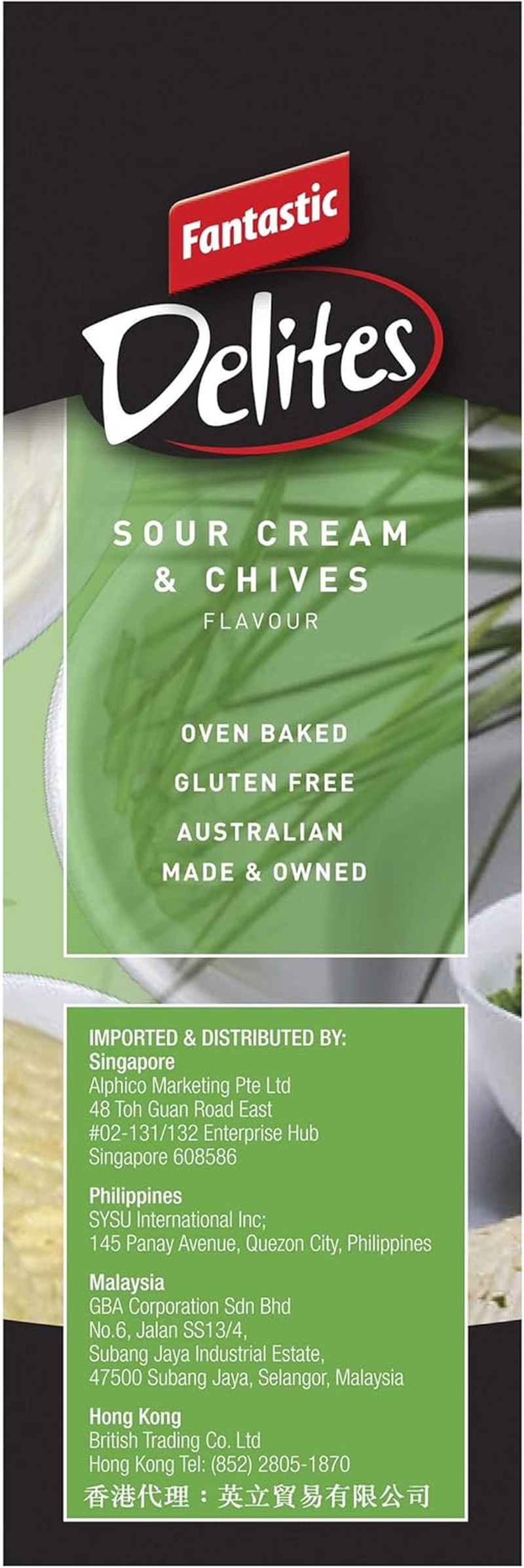 Fantastic Delites Sour Cream and Chives, 100G