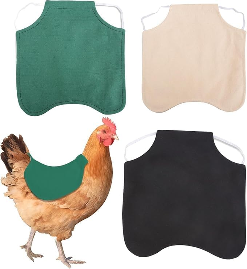Chicken Saddles for Hens | 3X Chicken Hen Mating Saddle Clothes - Protective Small Medium Breeds Poultry Clothes for Farm Yard Garden Outdoor (Multicolor) image number 6
