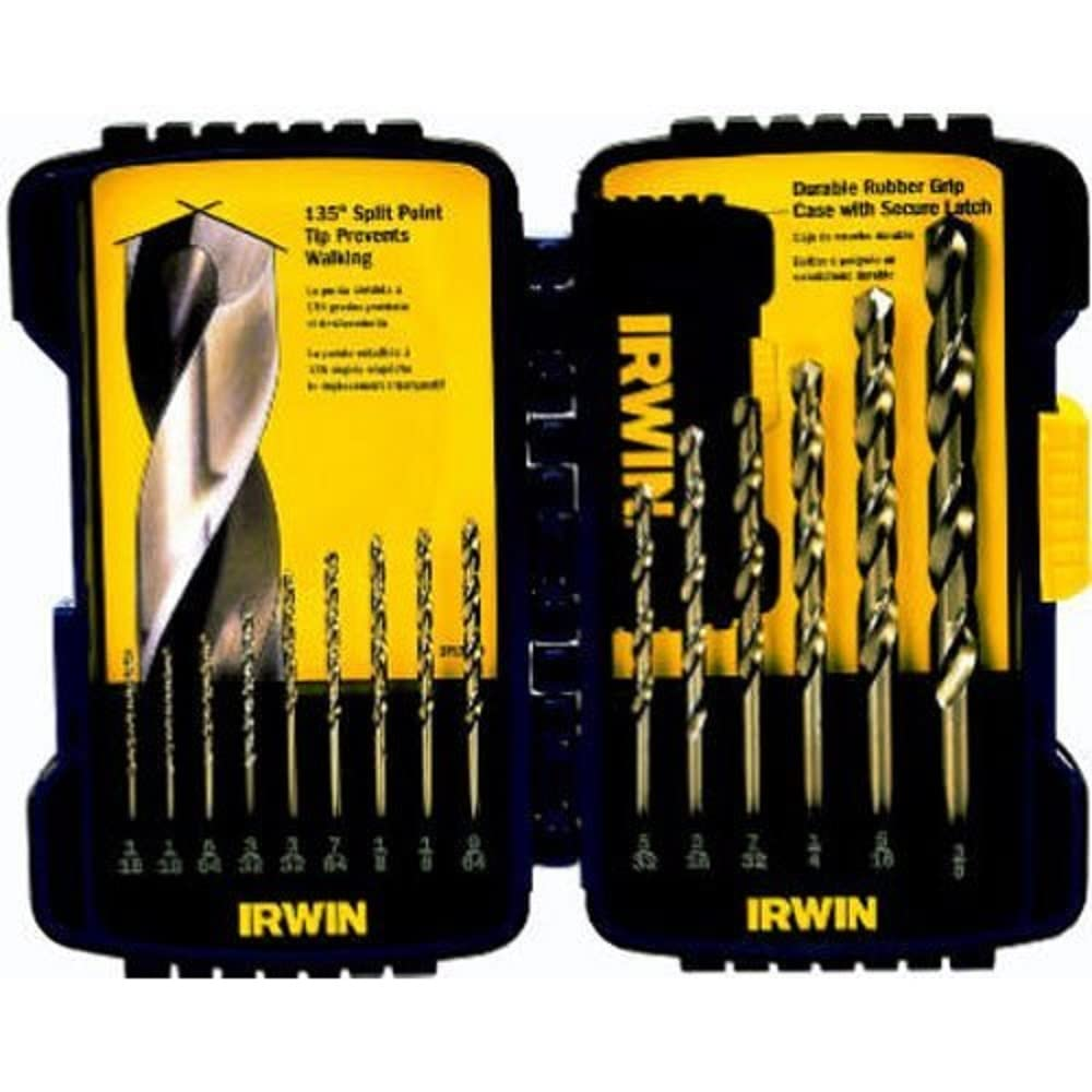 Irwin Industrial Tools 316015 Cobalt Drill Bit Set, 15-Piece