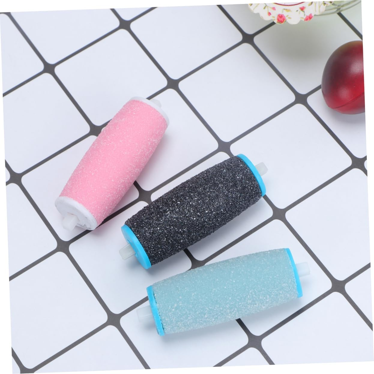 ELAYARD 10Pcs Foot Head Replacement Roller for Pedicure Exfoliating Wheelheads for Dead Skin Cuticles Removal image number 6