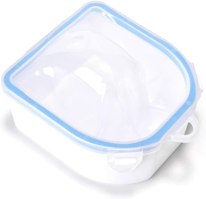 Nail Soaking Bowl Nail Soak off Bowl Acrylic Nail Remover Tool Acetone Nail Polish Remover Bowlnail Soaker Tray Manicure Tool (11 * 14 * 6Cm-2 PCS) image number 3