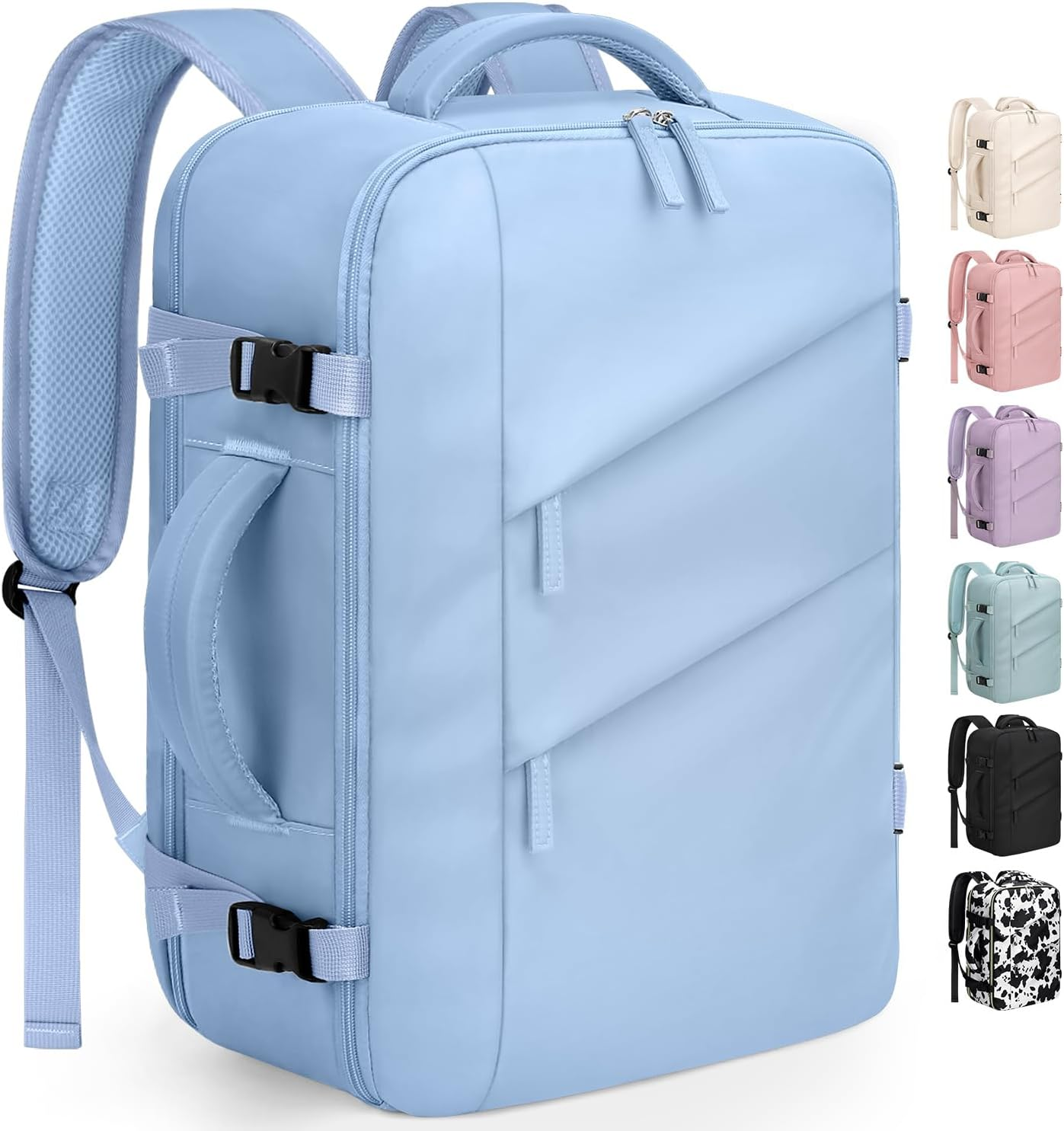 Capolo Travel Backpack for Women Men Waterproof Laptop Backpack Flight Approved Carry on Backpack Overnight Weekender Bag image number 6