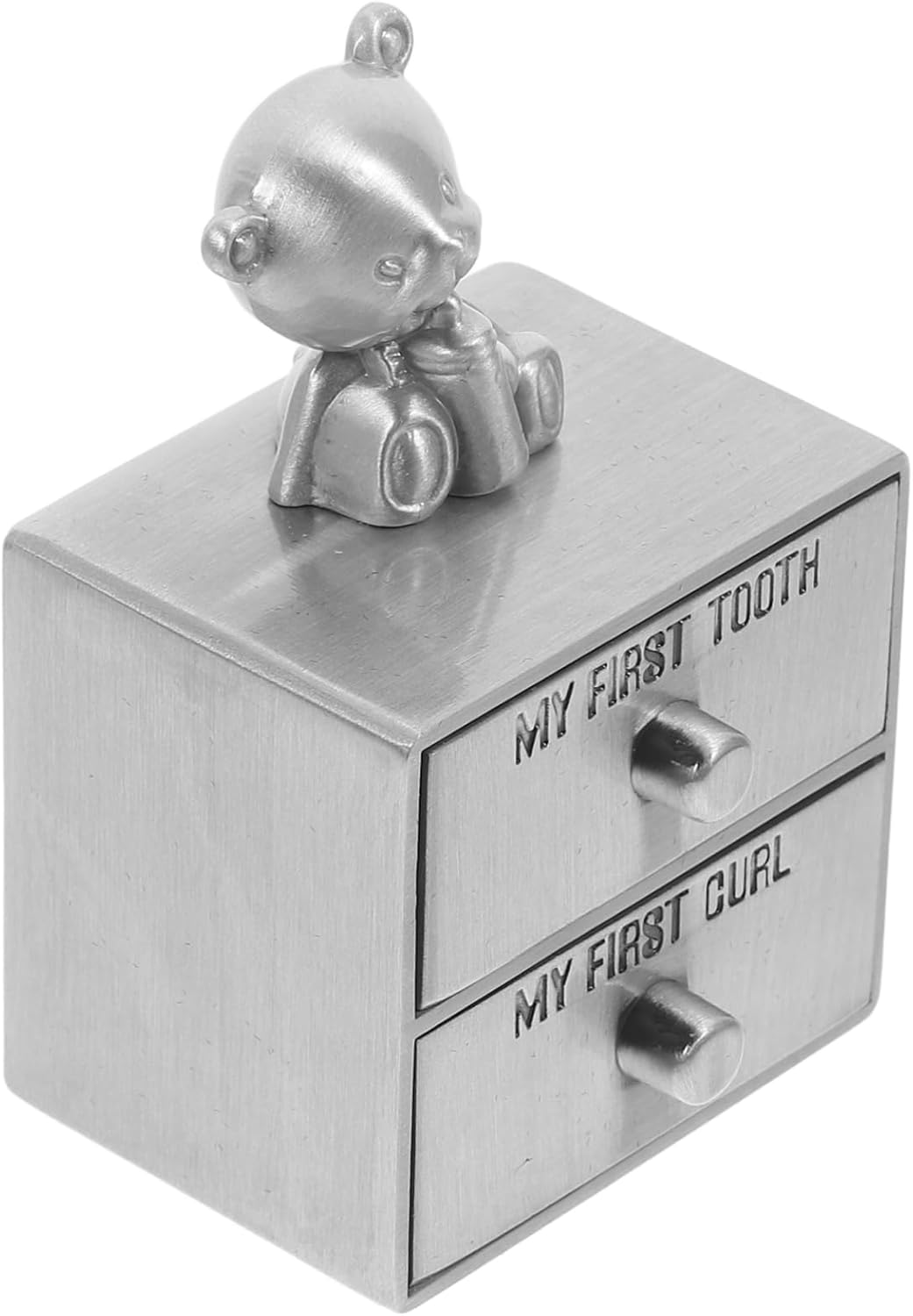 Teeth Storage Box Metal First Tooth Box for Nursery Storage Organization Products image number 2