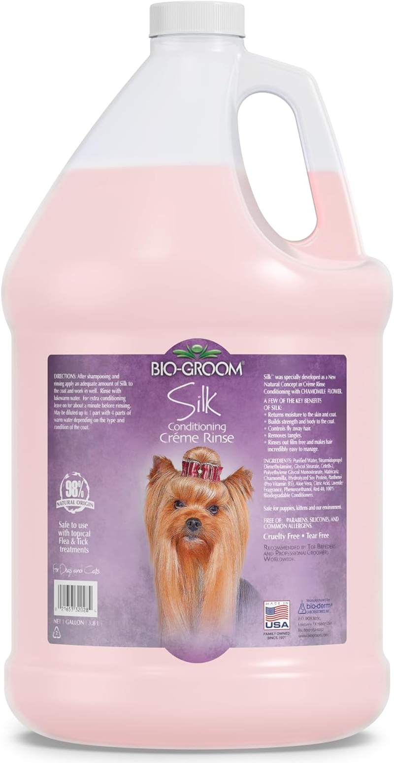 Bio-Groom Silk Cr&egrave;me Rinse Conditioner 355Ml, 12-Ounce - 1-Gallon