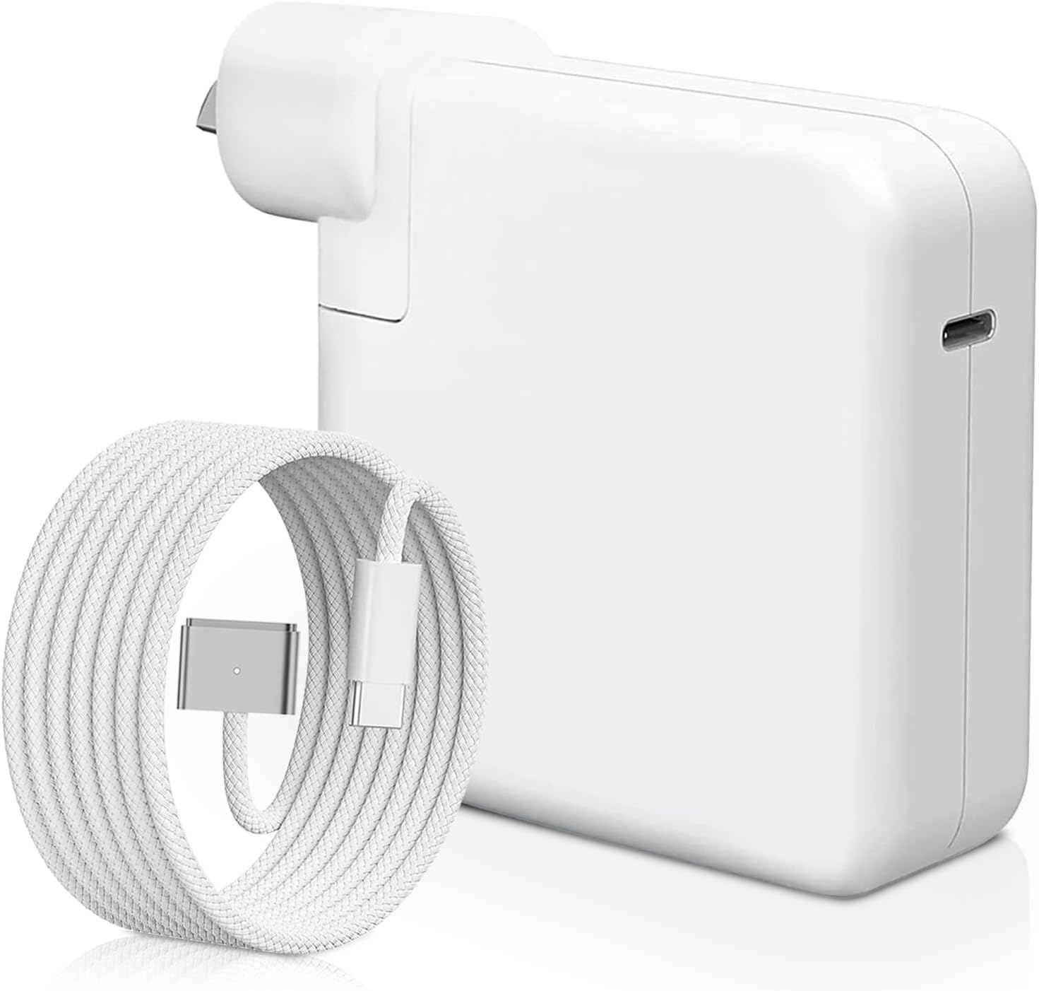 Ixtra Mac Charger for 2022 2023 2024 Macbook Air 13 15 Inch M3 M2 M1, Macbook Pro 14 Inch 2021 2023 2024 M4 M3 Pro/Max, 96W USB C Power Adapter, USB C to Magnetic 3 Braided Cable Original Quality image number 3