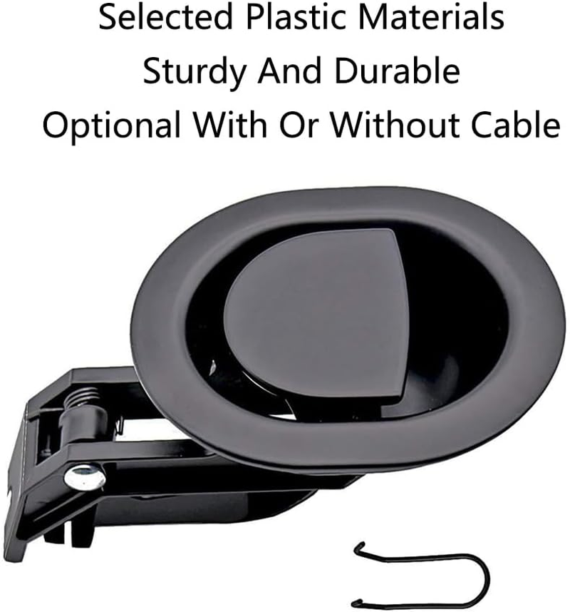 Sagasave Recliner Lever Handle Replacement Part, Black Release Lever Handle Buckle Parts Universal for Couch Chair Sofa, Furniture Repair (2 Pack) image number 4