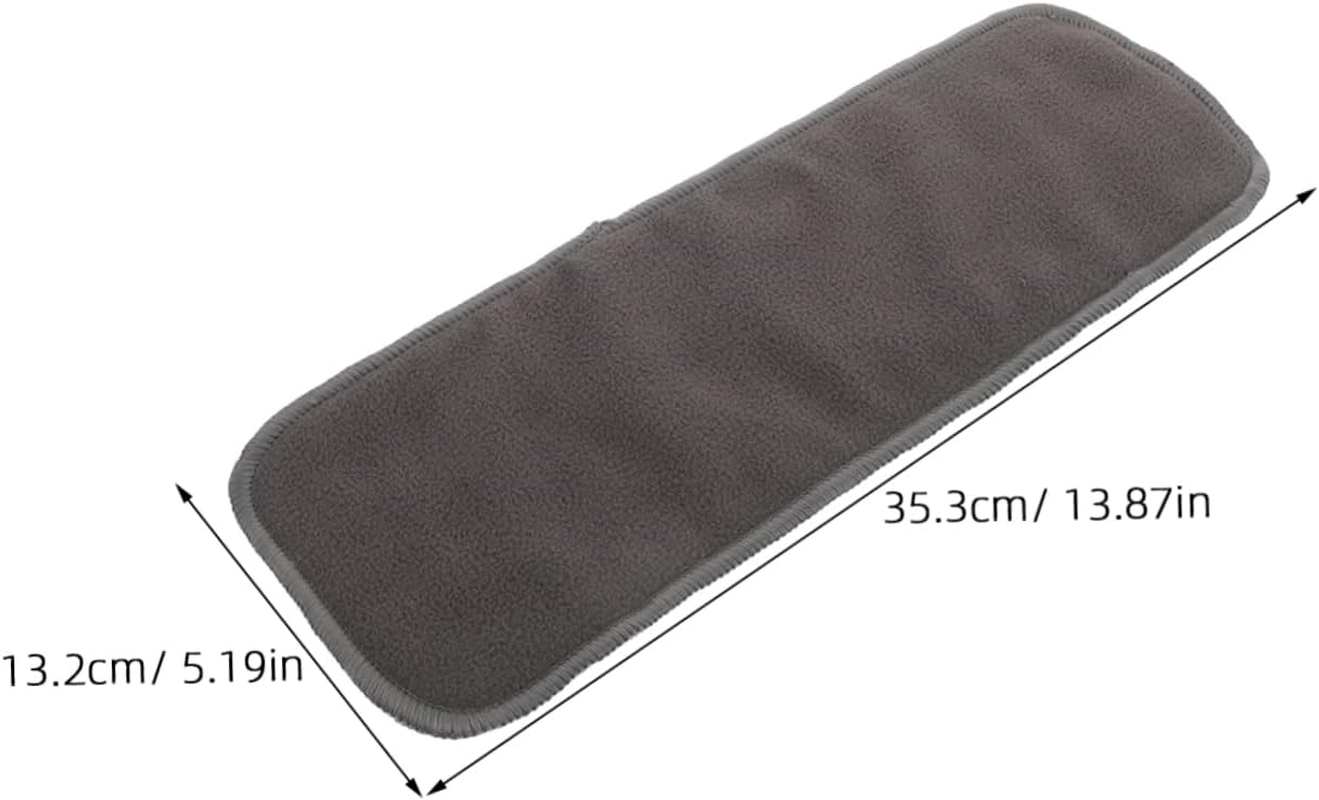 SECFOU 10Pcs Reusable Pee Pads Bamboo Diaper Boosters Nursing Pads Washable Liners for Newborn Diaper Changing image number 2