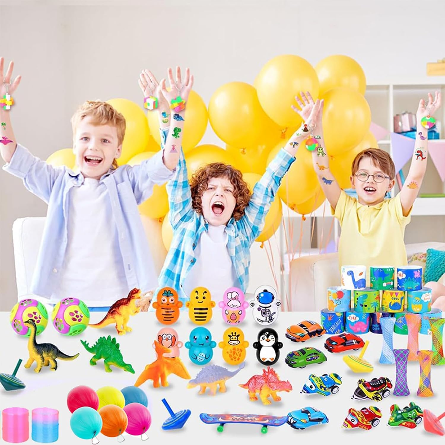 53 PCS Party Favors for Kids Treasure Prizes Box Toys, Goodie Bags Stuffers, Classroom Rewards, Birthday Gifts Toys, Treasure Chest Toys, Carnival Prizes, Stocking Stuffers for Kids 3-5 6-8 8-12 image number 6